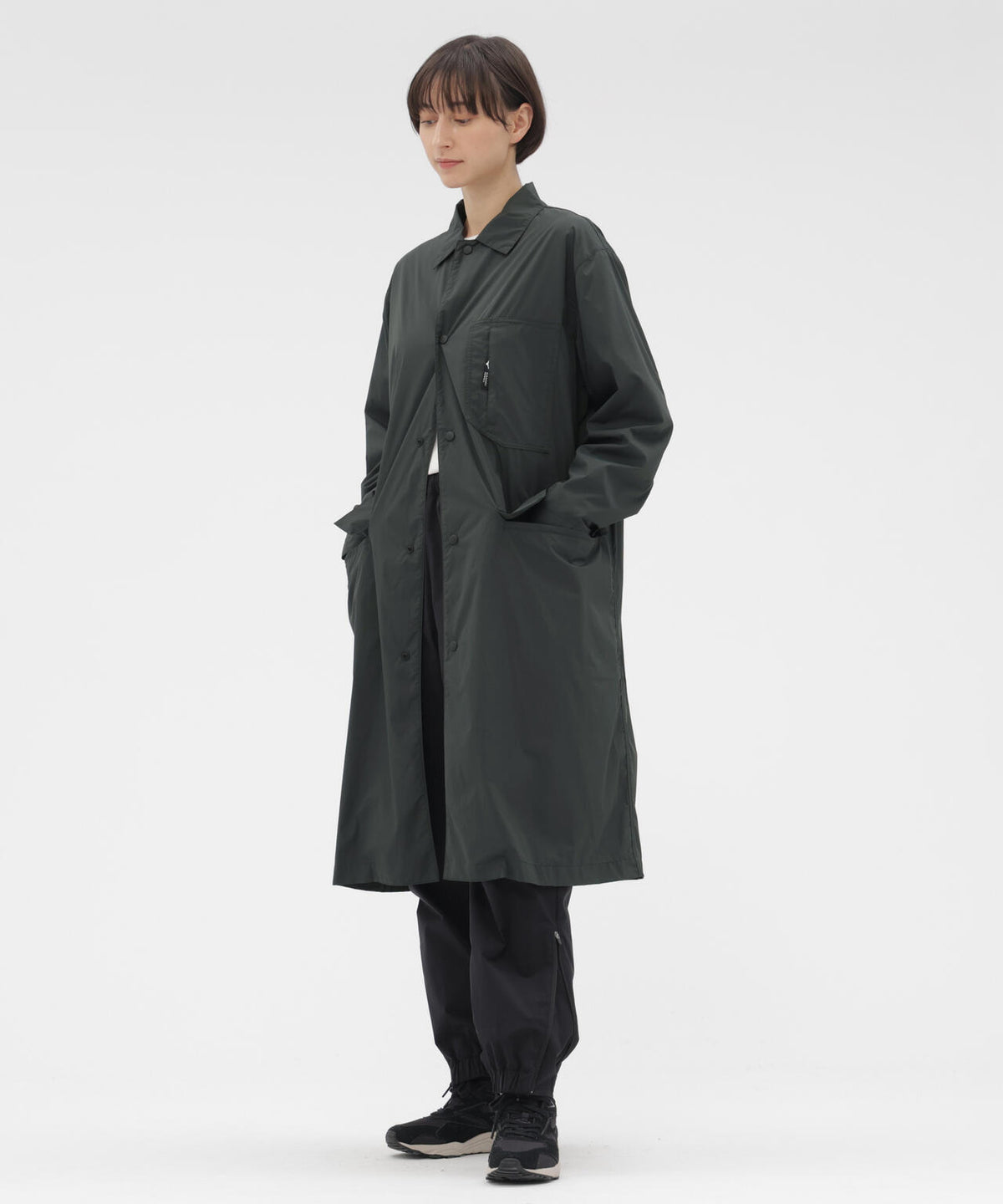 RECYCLED NYLON COMPACT RIPSTOP COAT
