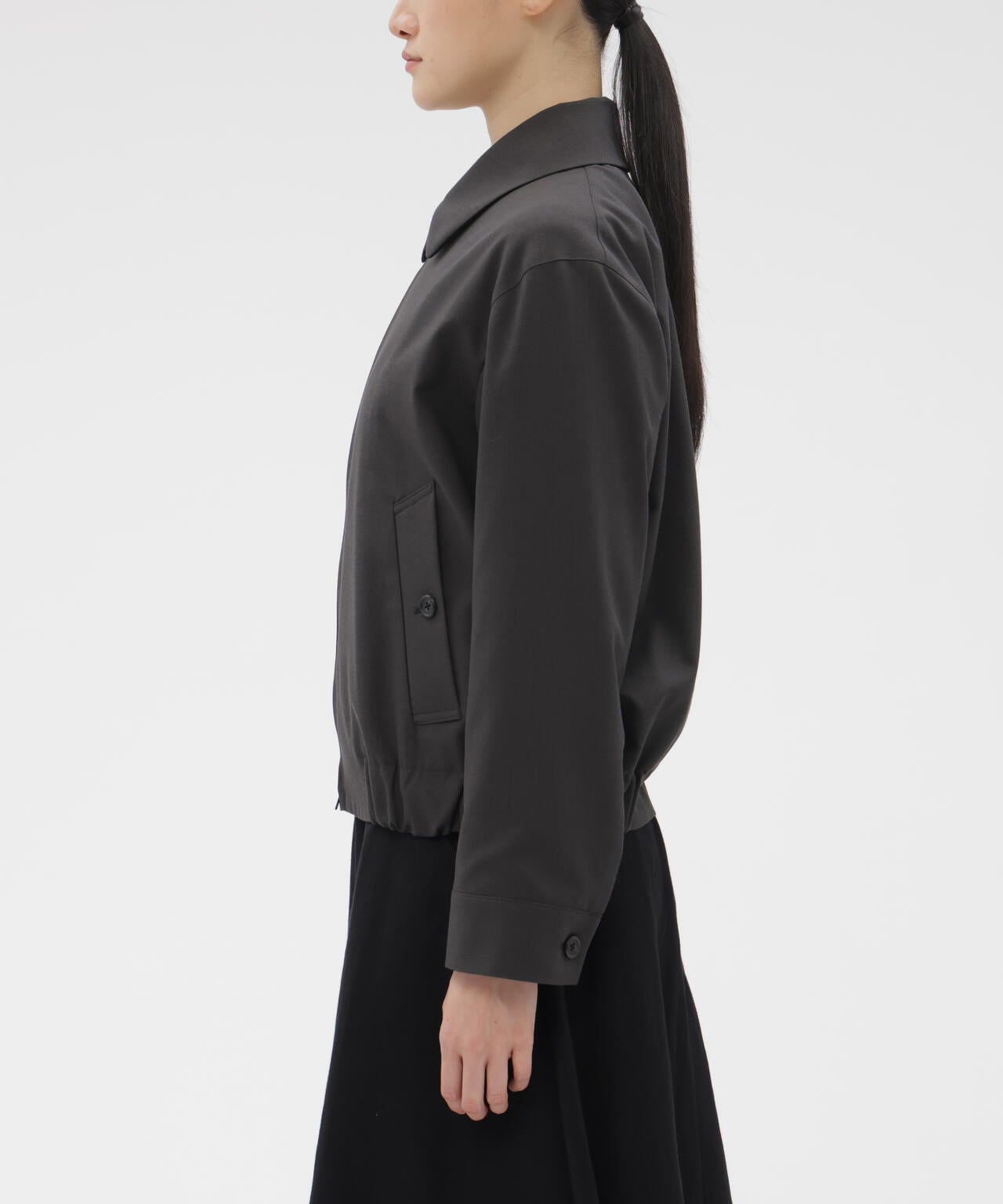 TWISTED WOOL BLOUSON