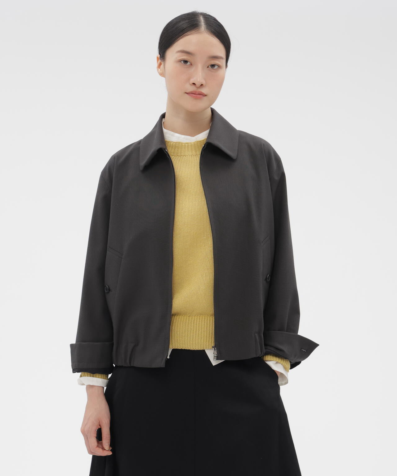 TWISTED WOOL BLOUSON