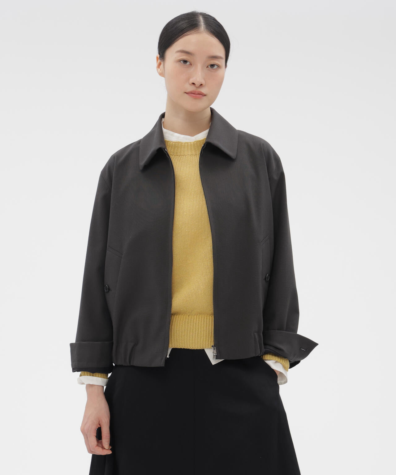 TWISTED WOOL BLOUSON