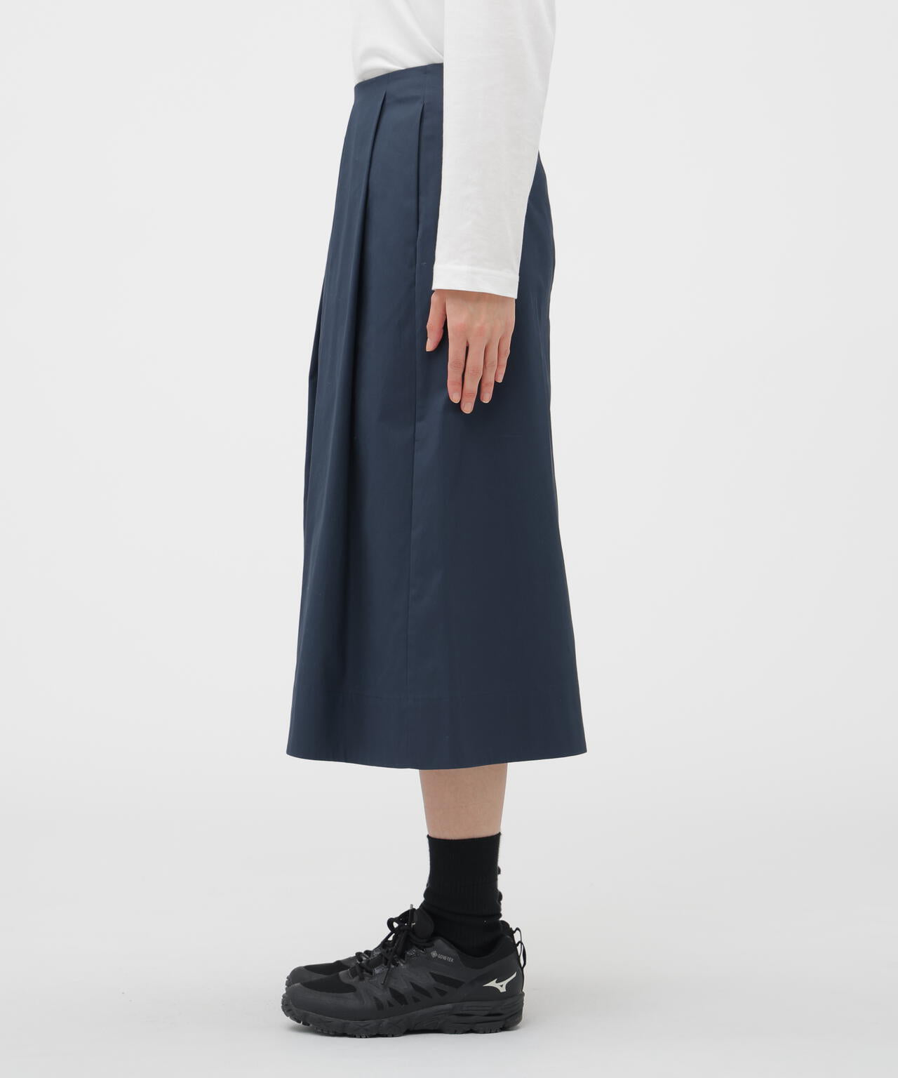 SOFT BRUSHED COTTON TWILL SKIRT