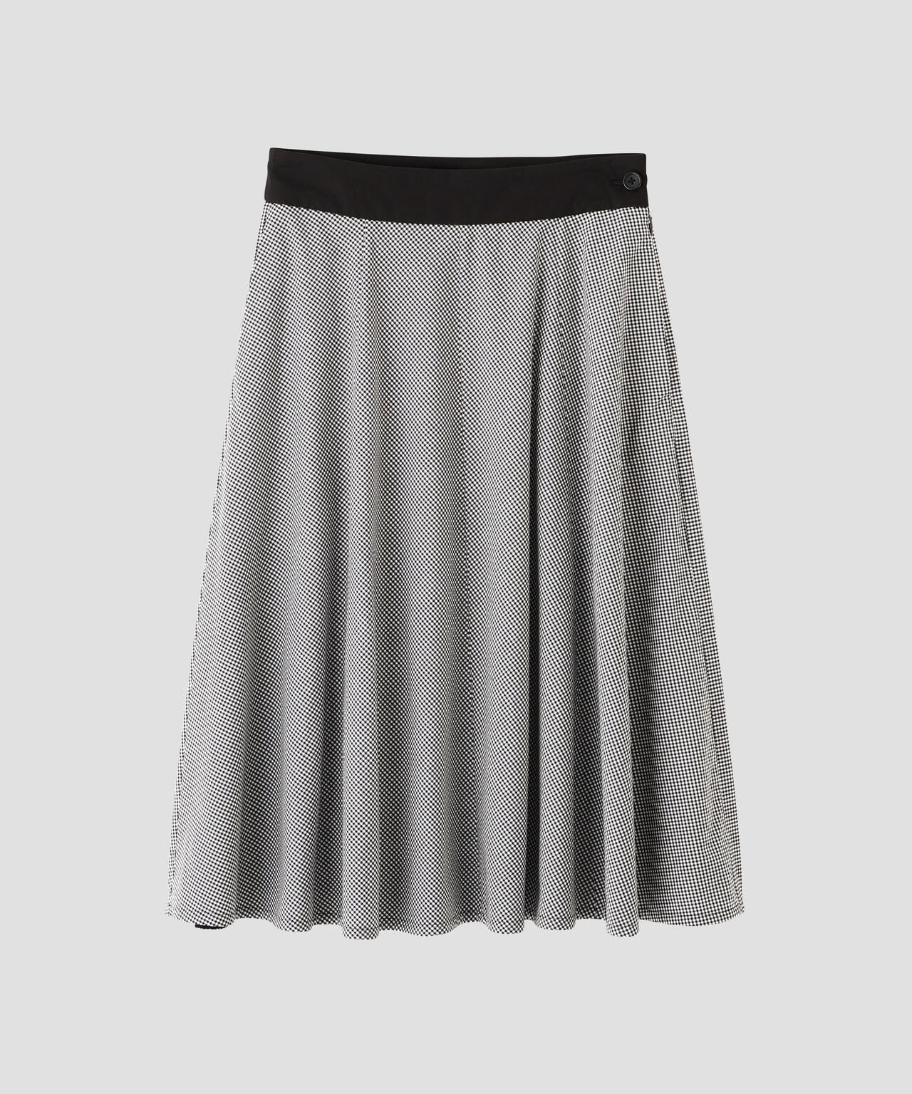 COTTON CHECK SKIRT