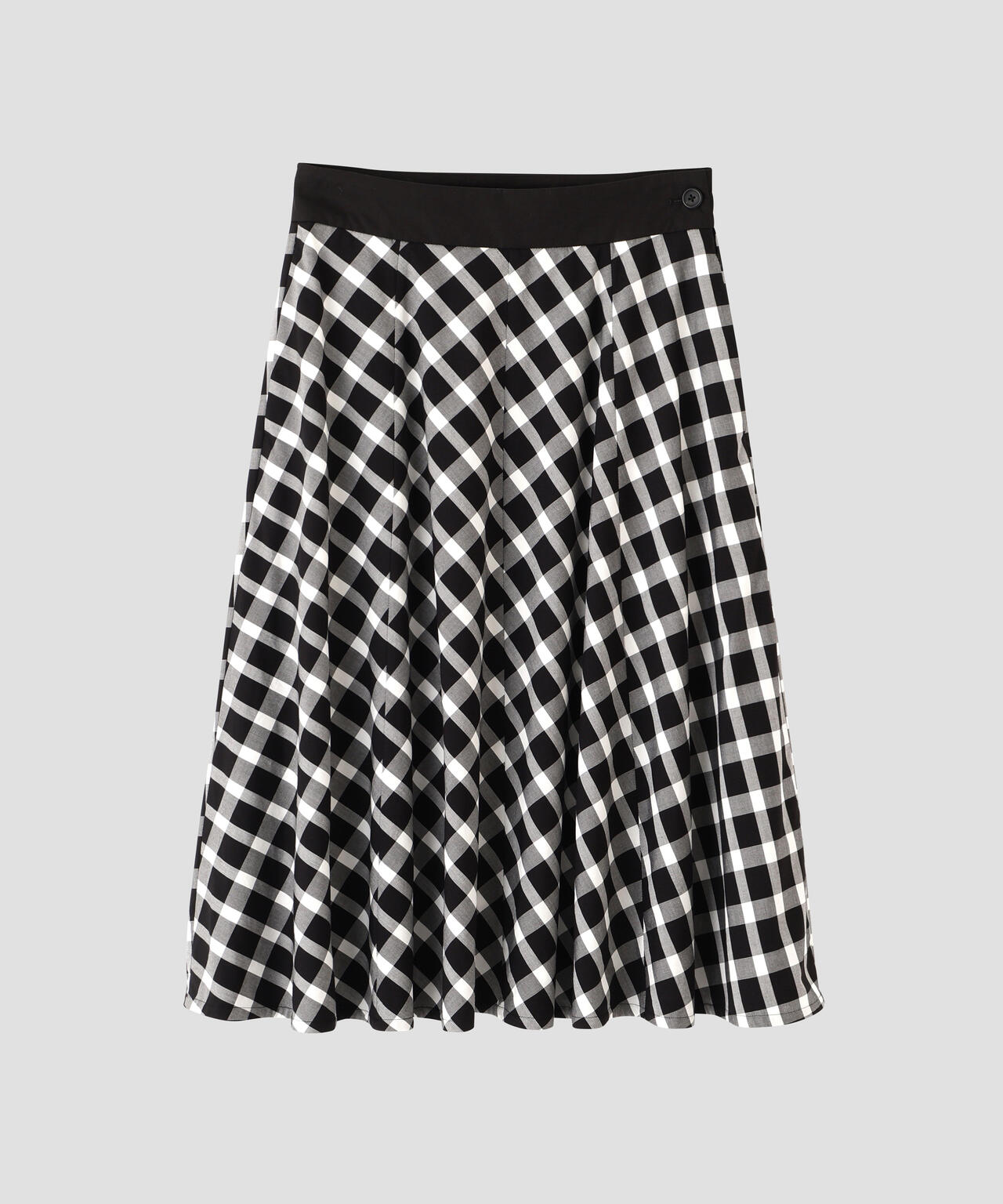 COTTON CHECK SKIRT