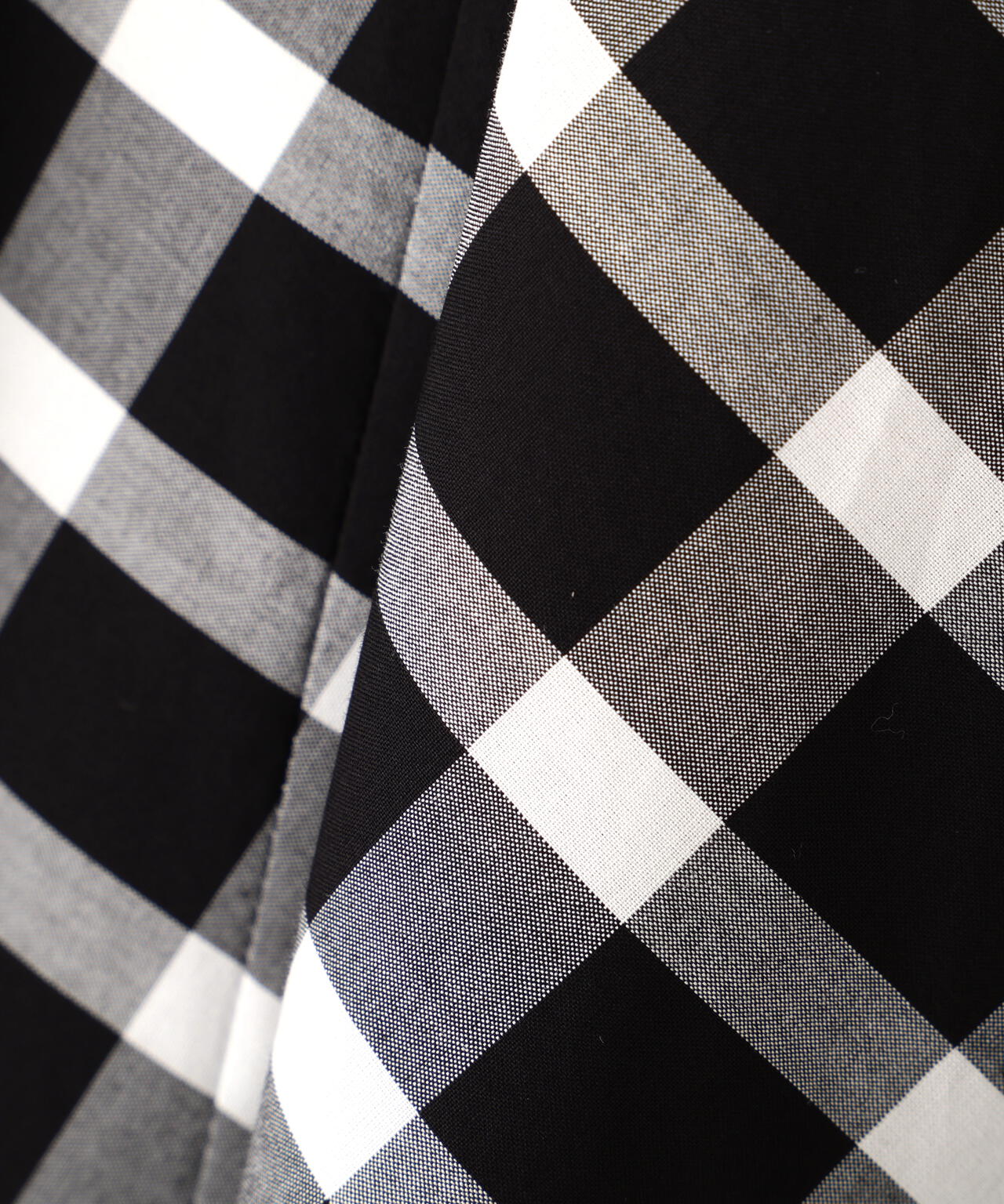 COTTON CHECK SKIRT