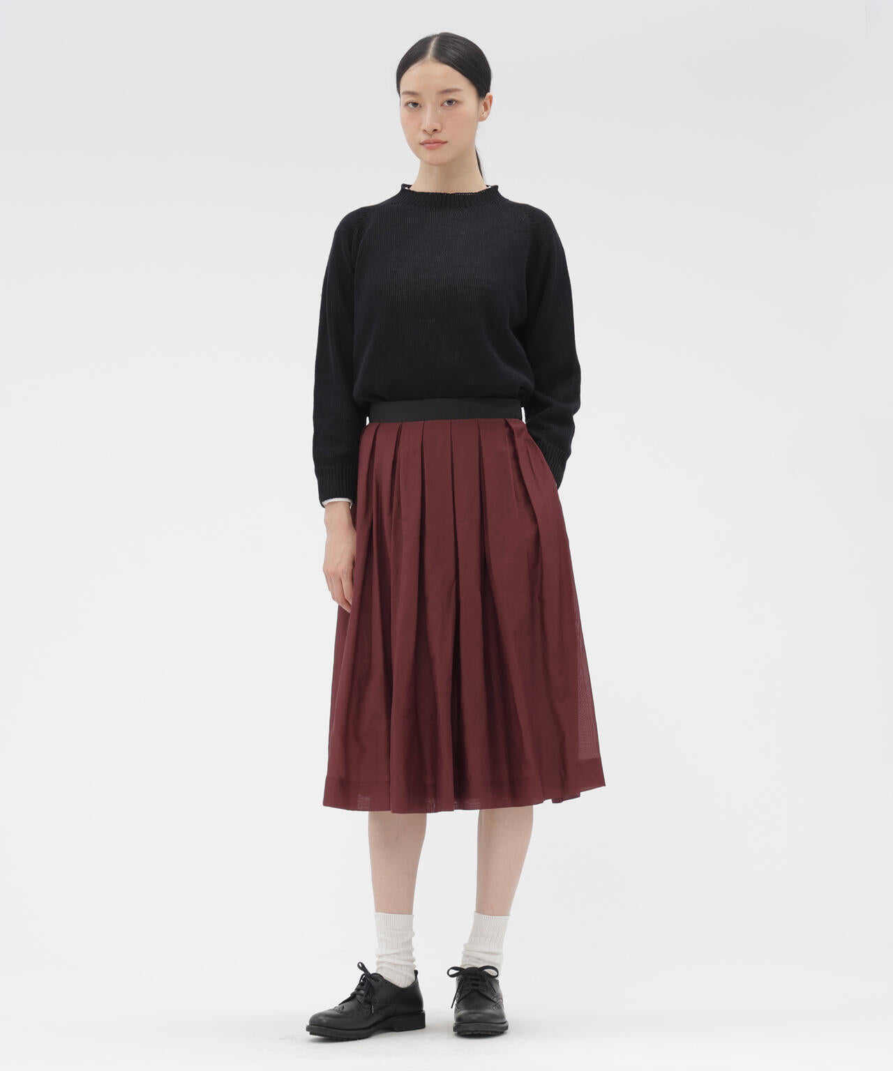 SHEER COTTON SILK SKIRT