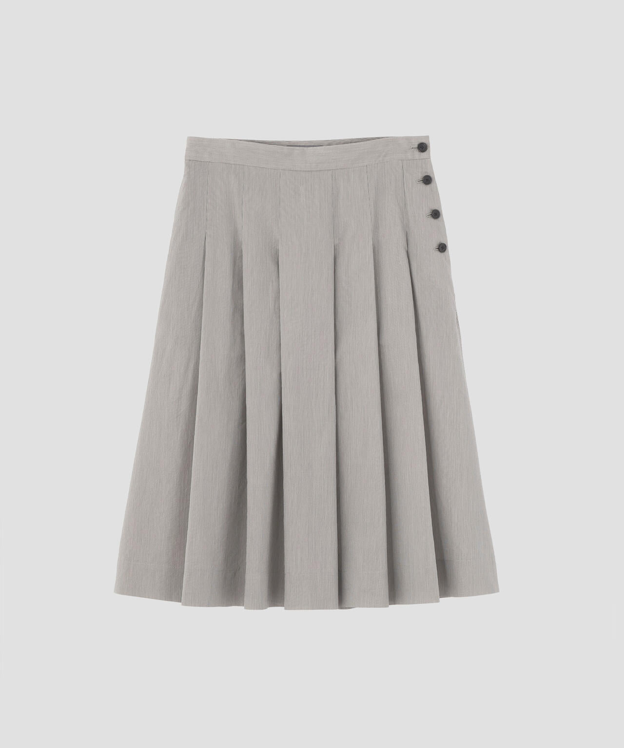 FINE STRIPE COTTON SILK SKIRT