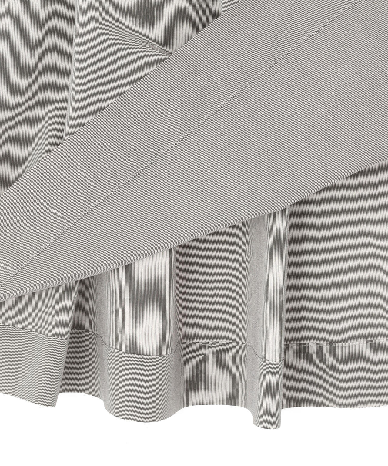 FINE STRIPE COTTON SILK SKIRT