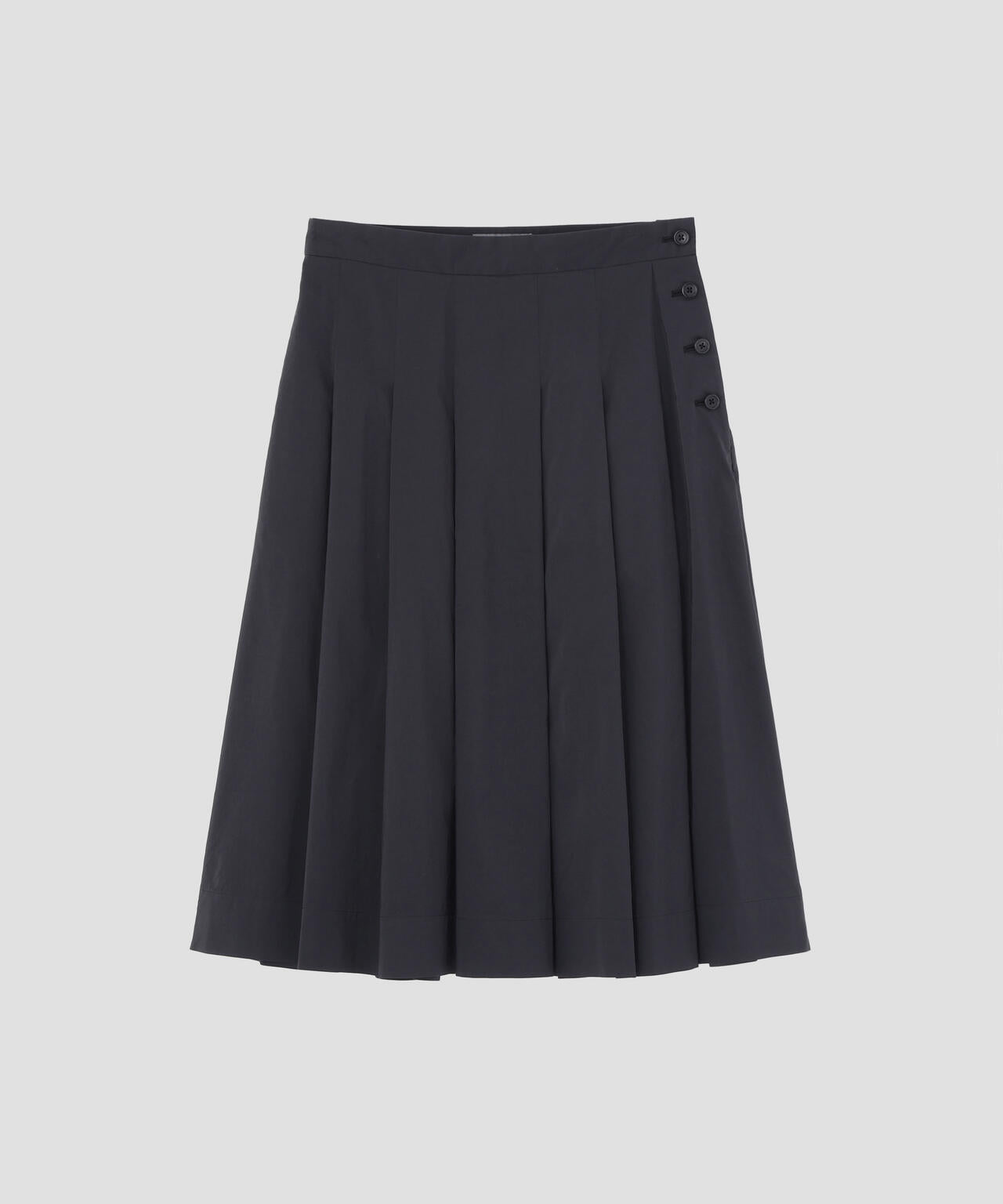 FINE STRIPE COTTON SILK SKIRT