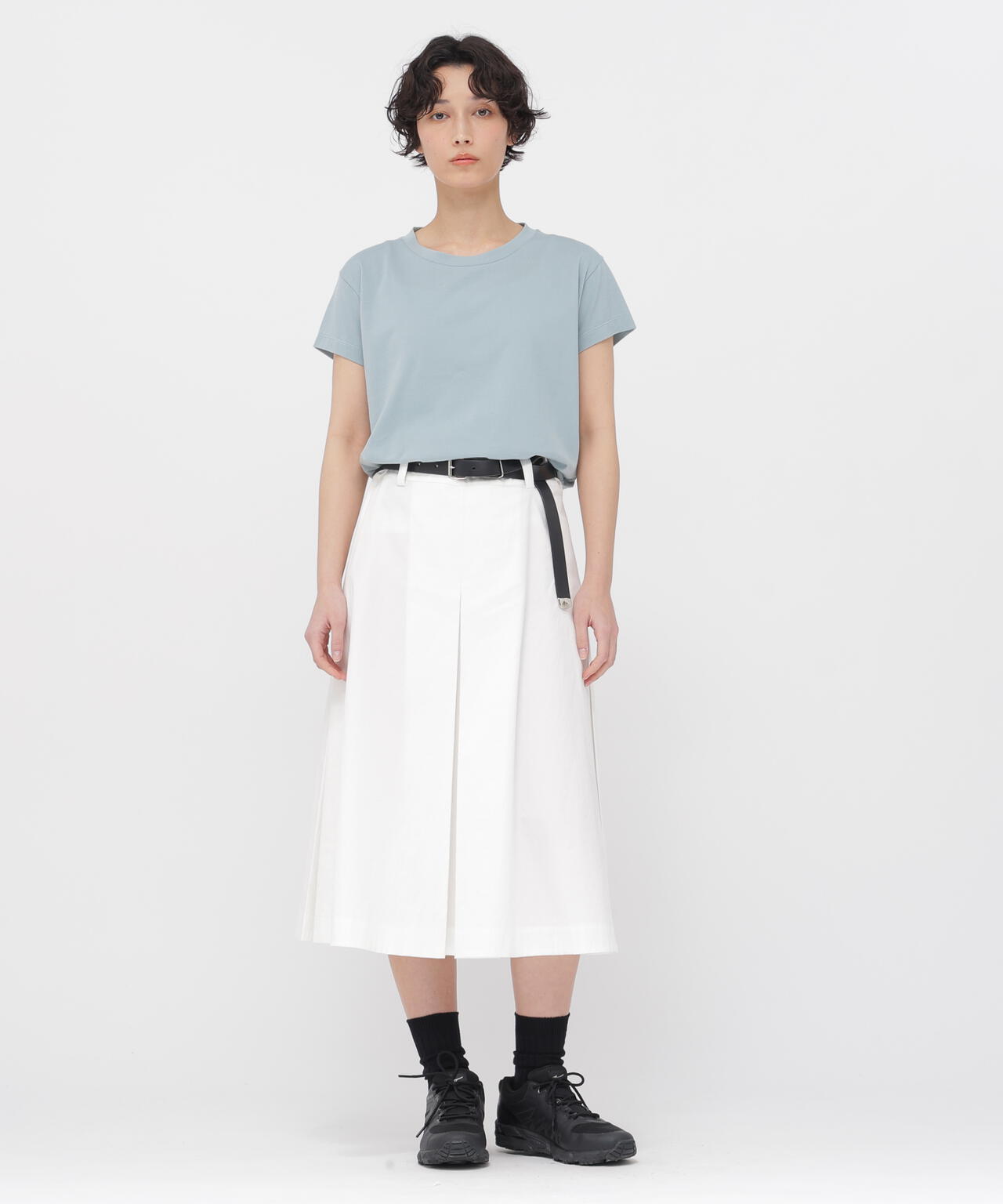 STIFF COTTON TWILL SKIRT