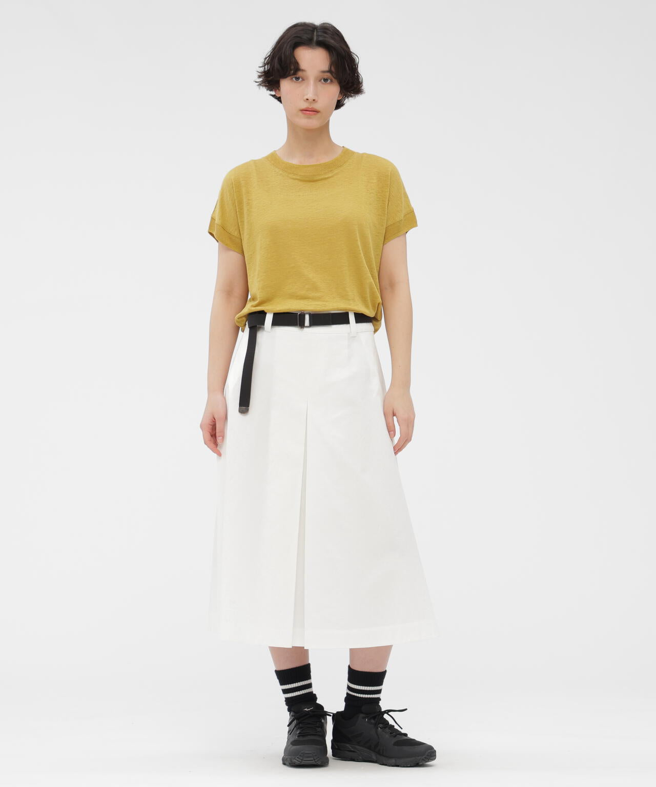 STIFF COTTON TWILL SKIRT