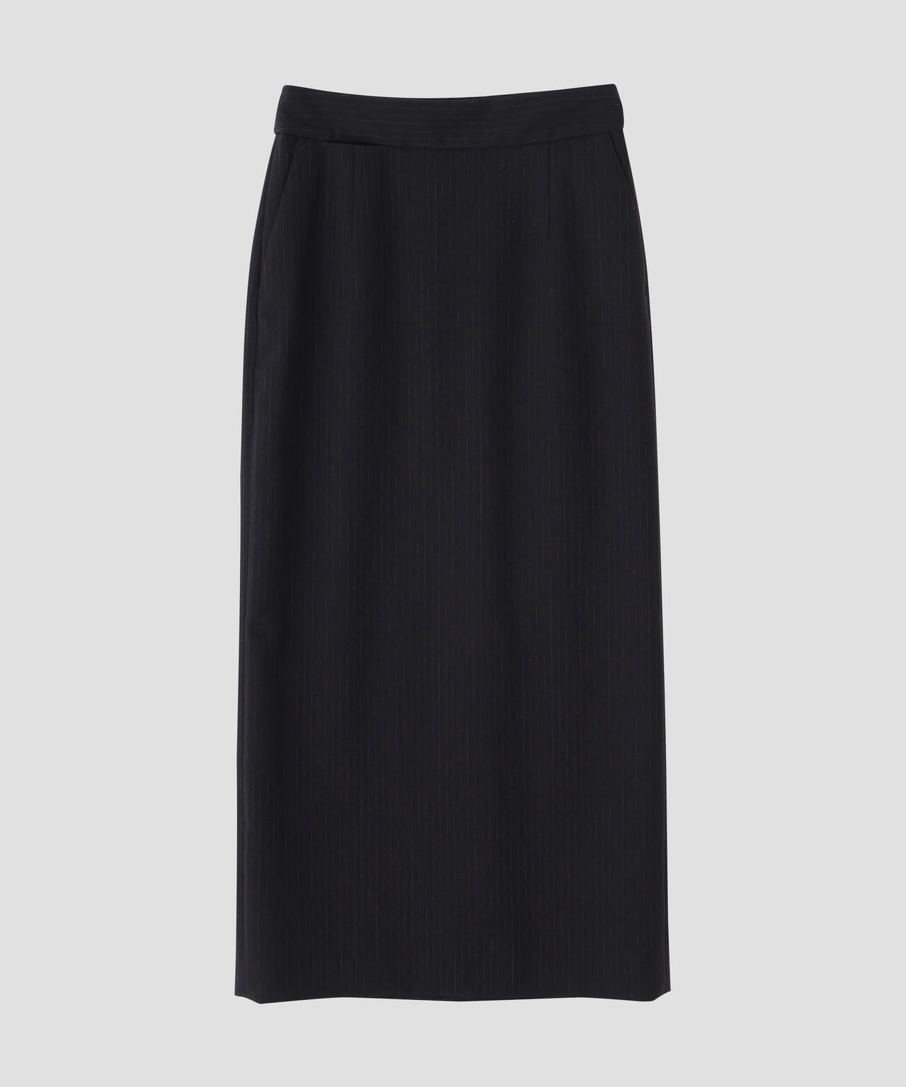 SUBTLE STRIPE WOOL SKIRT