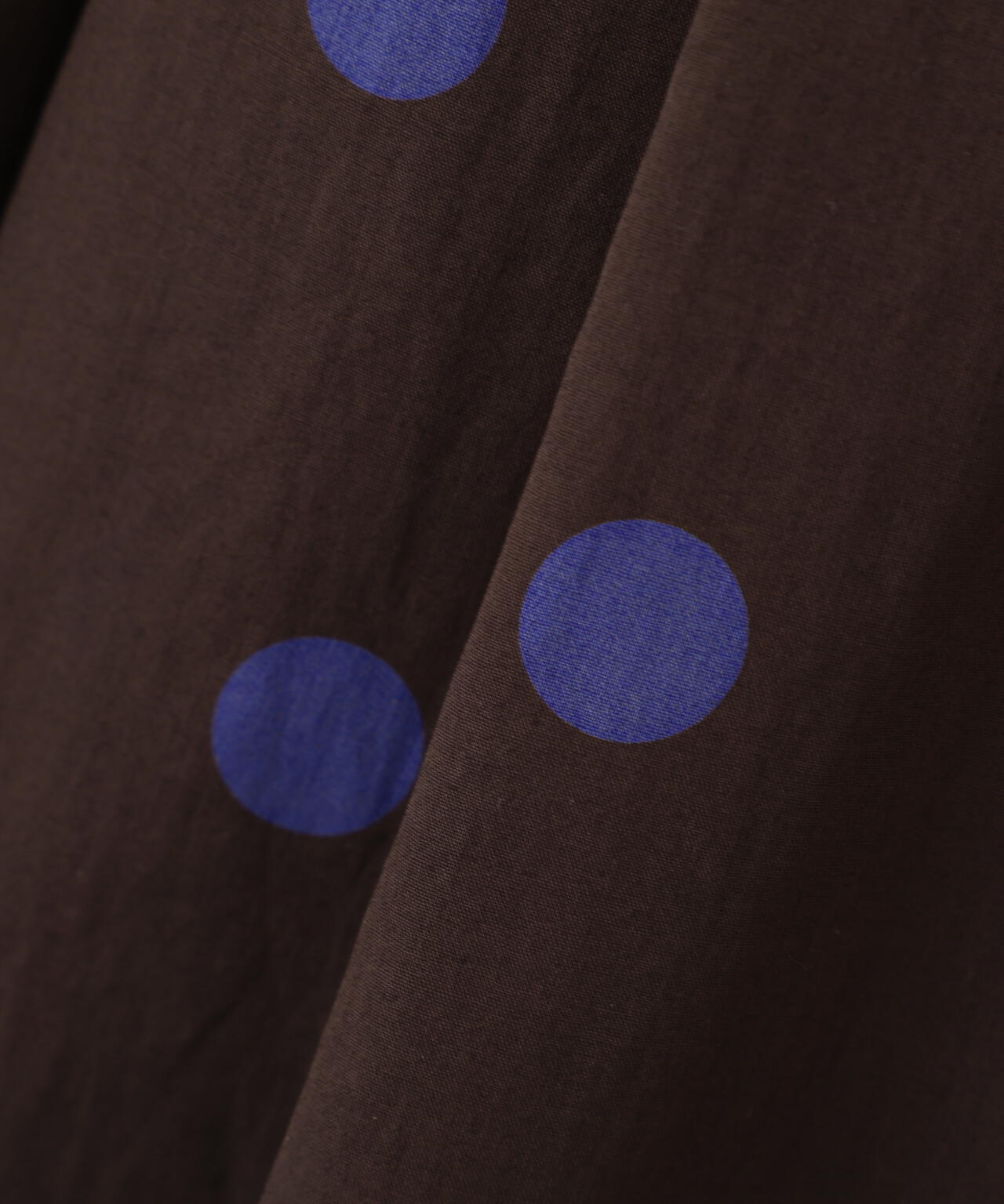 POLKA DOT COTTON POPLIN SKIRT