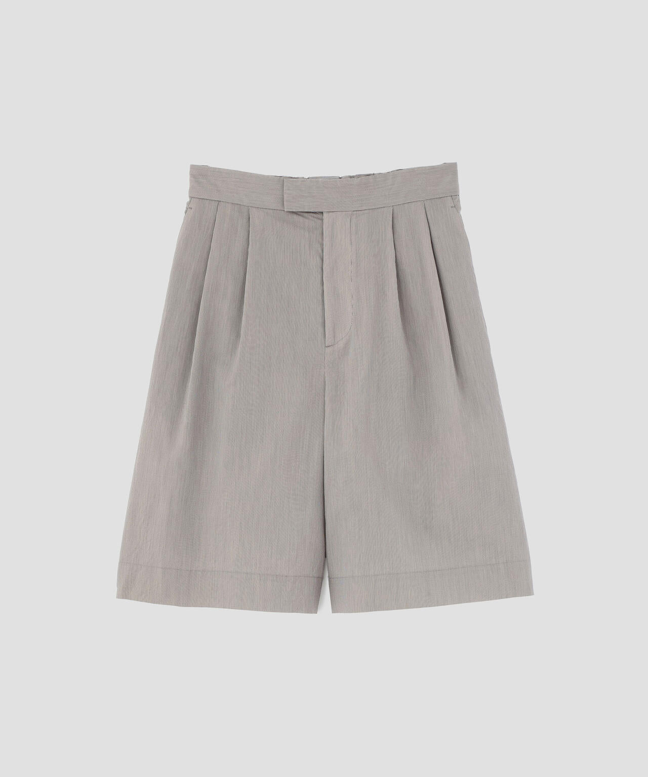 FINE STRIPE COTTON SILK TROUSERS