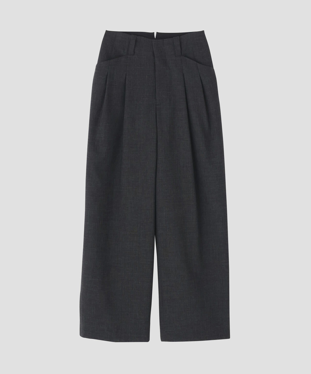 CRISP WOOL PLAINWEAVE TROUSERS