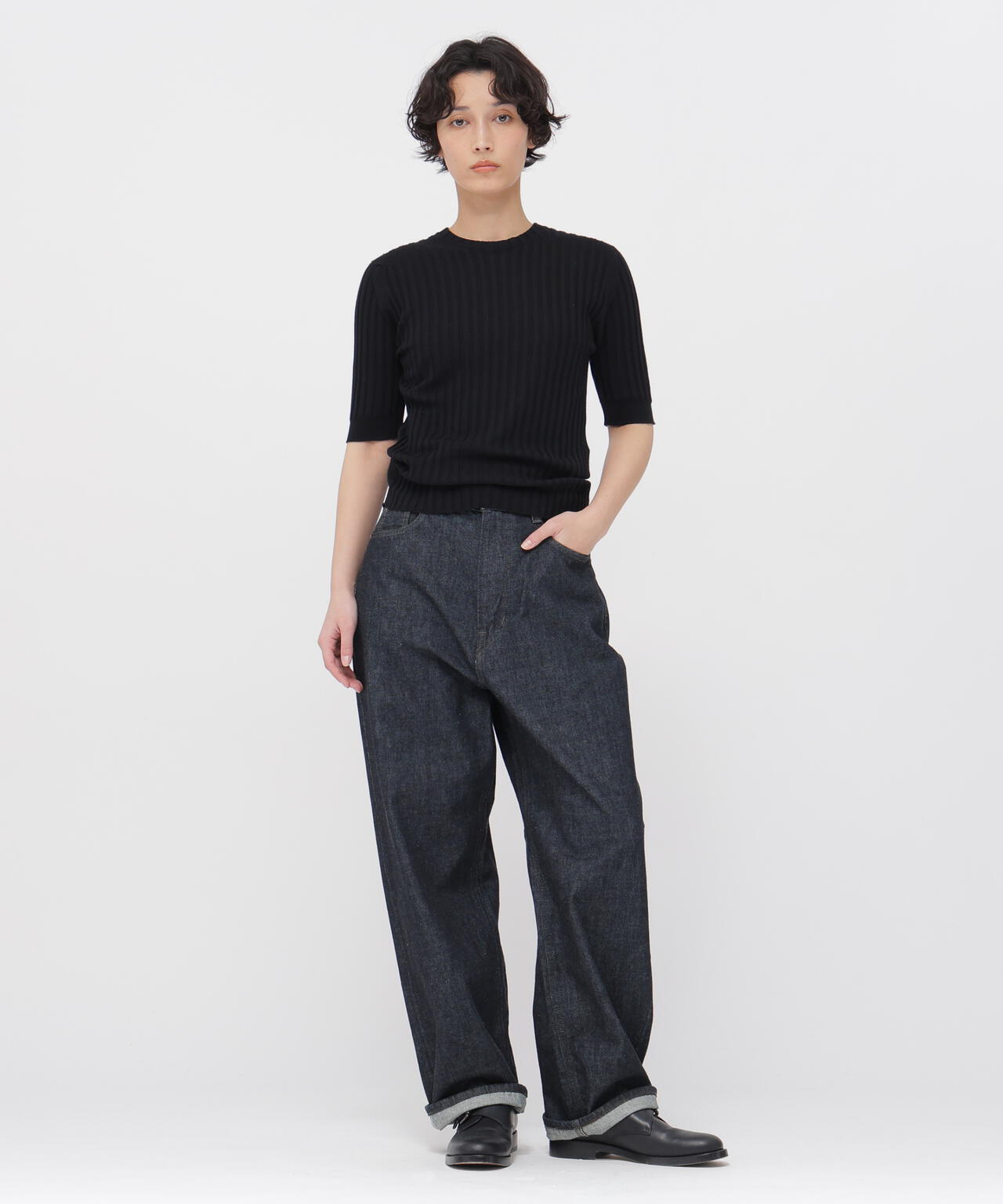 LIGHT DENIM TROUSERS