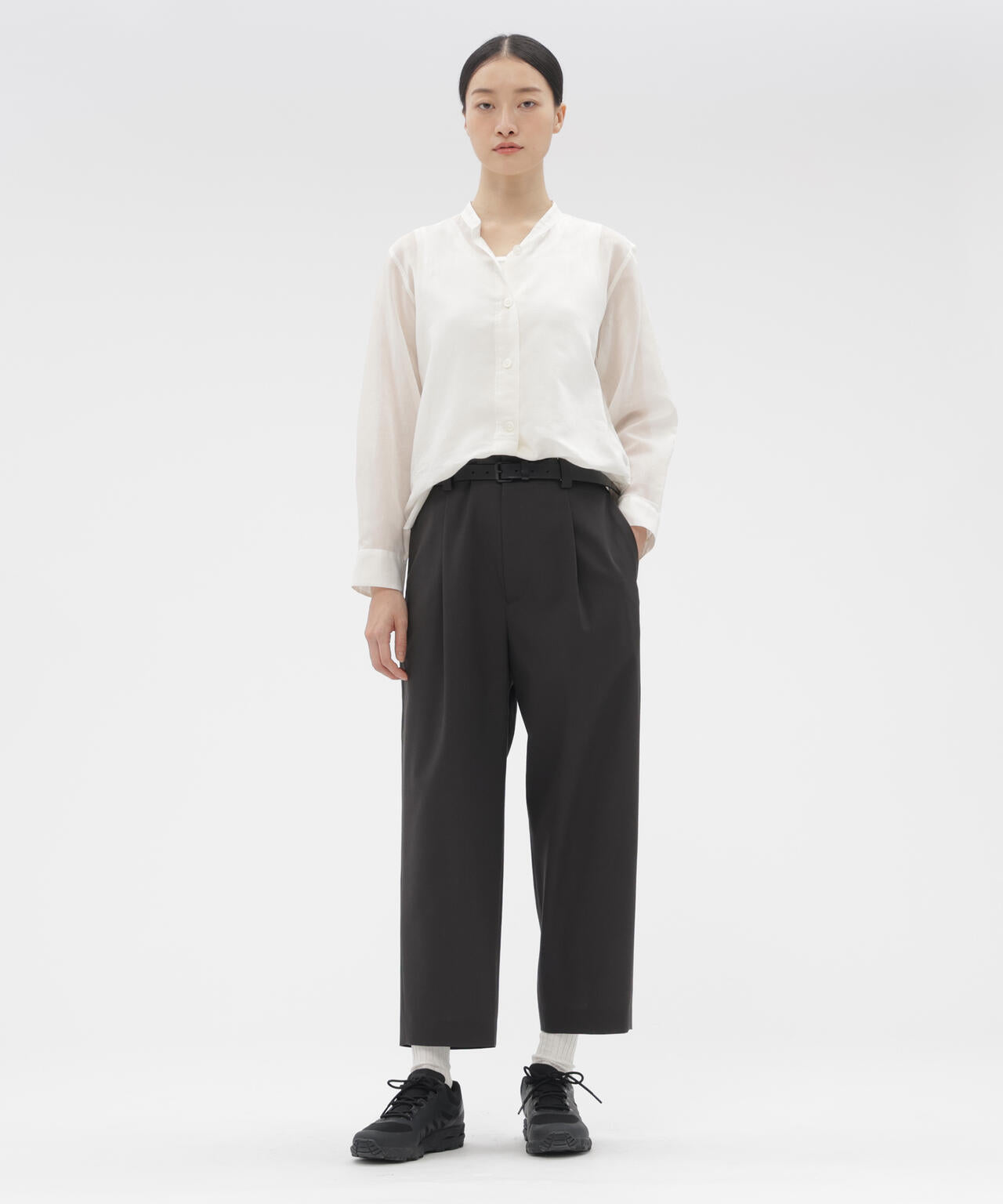 TWISTED WOOL TROUSERS