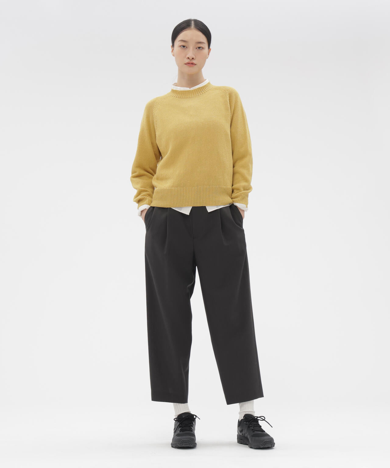 TWISTED WOOL TROUSERS
