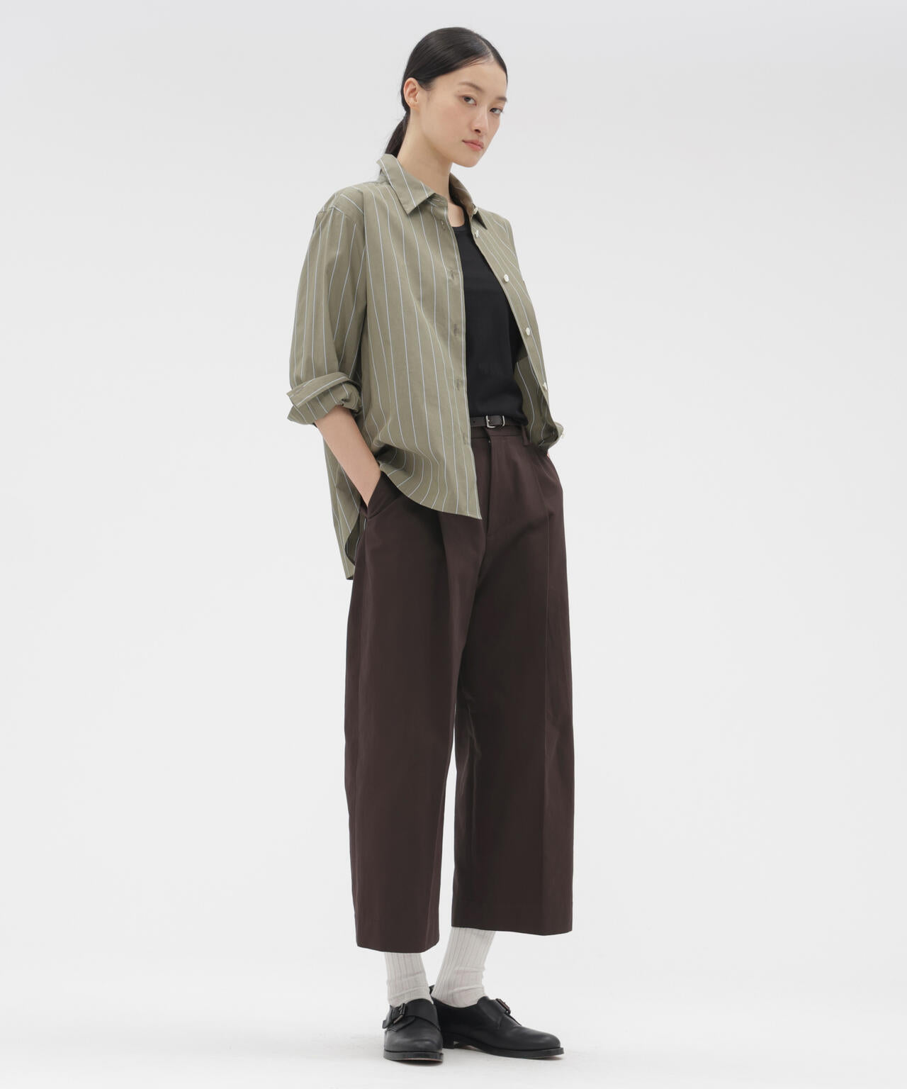 COTTON TWILL TROUSERS