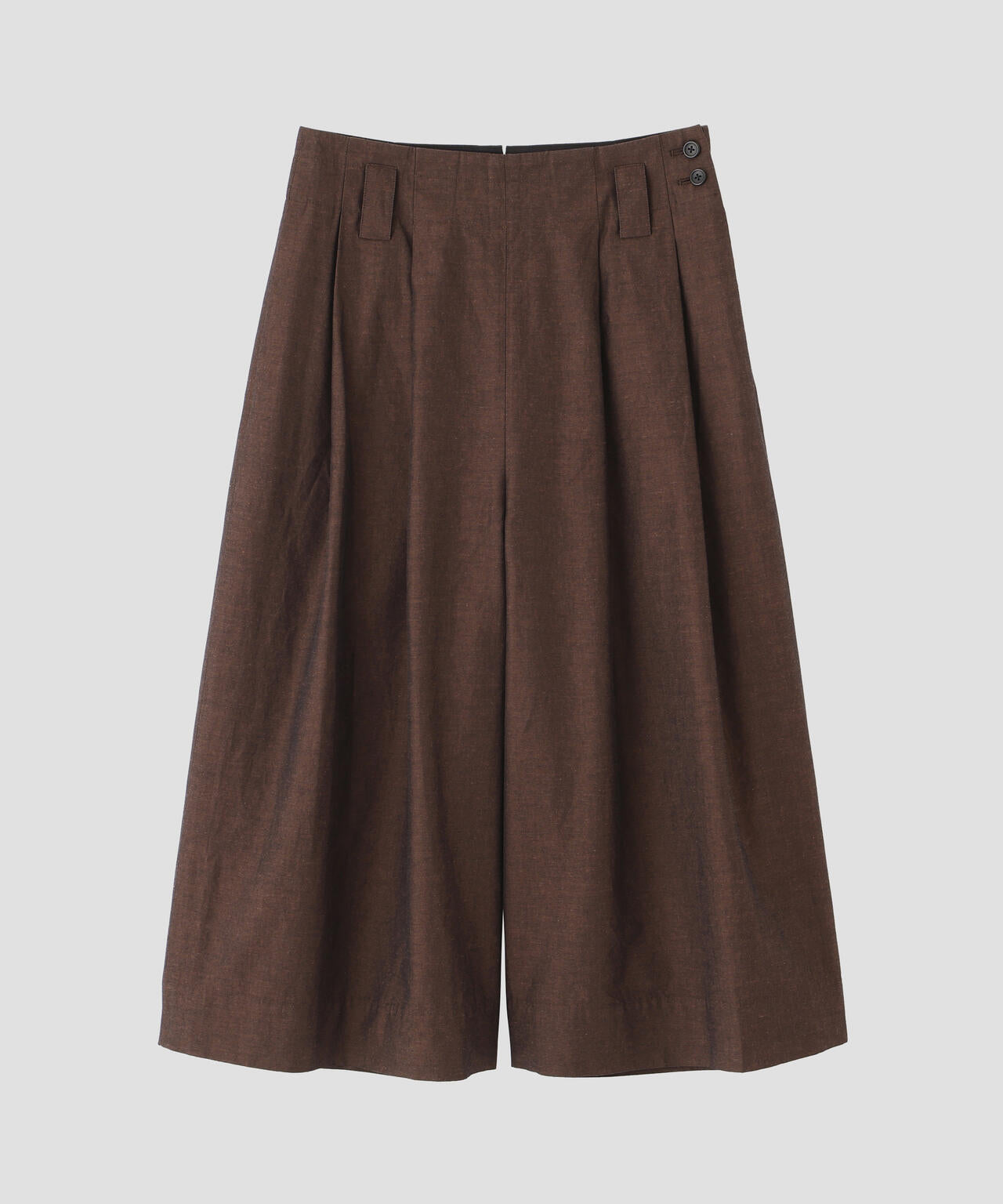 COTTON RAMIE CHAMBRAY TROUSERS