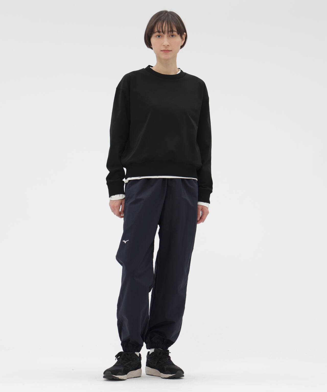 WATER REPELENT NYLON POPLIN TROUSERS