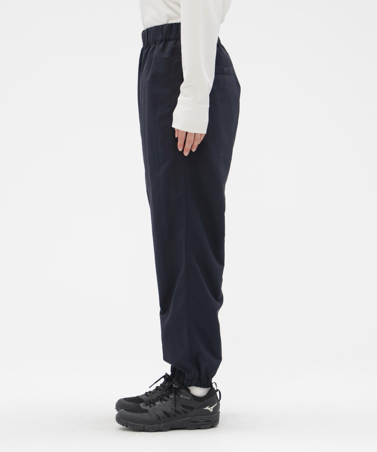 WATER REPELENT NYLON POPLIN TROUSERS