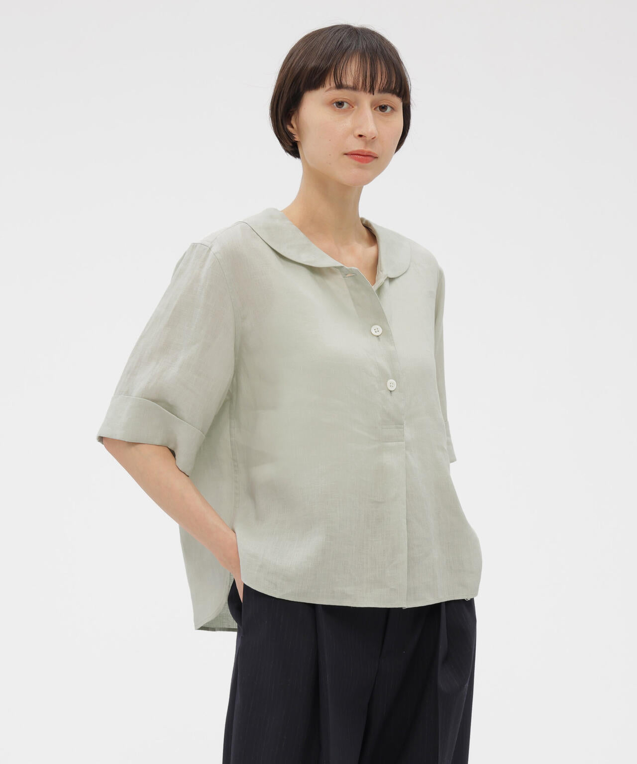LINEN VOILE SHIRT