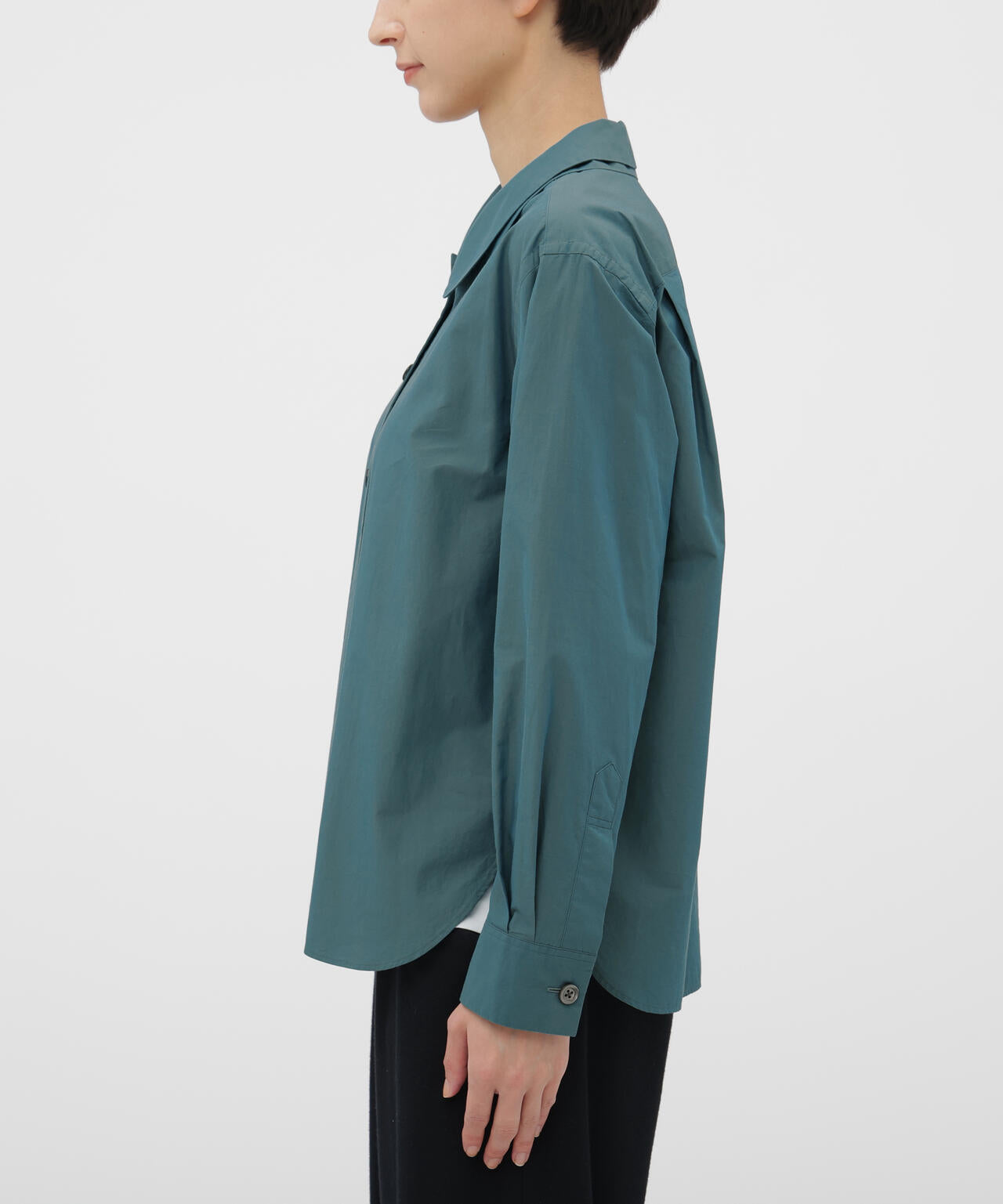 CHAMBRAY COTTON POPLIN SHIRT