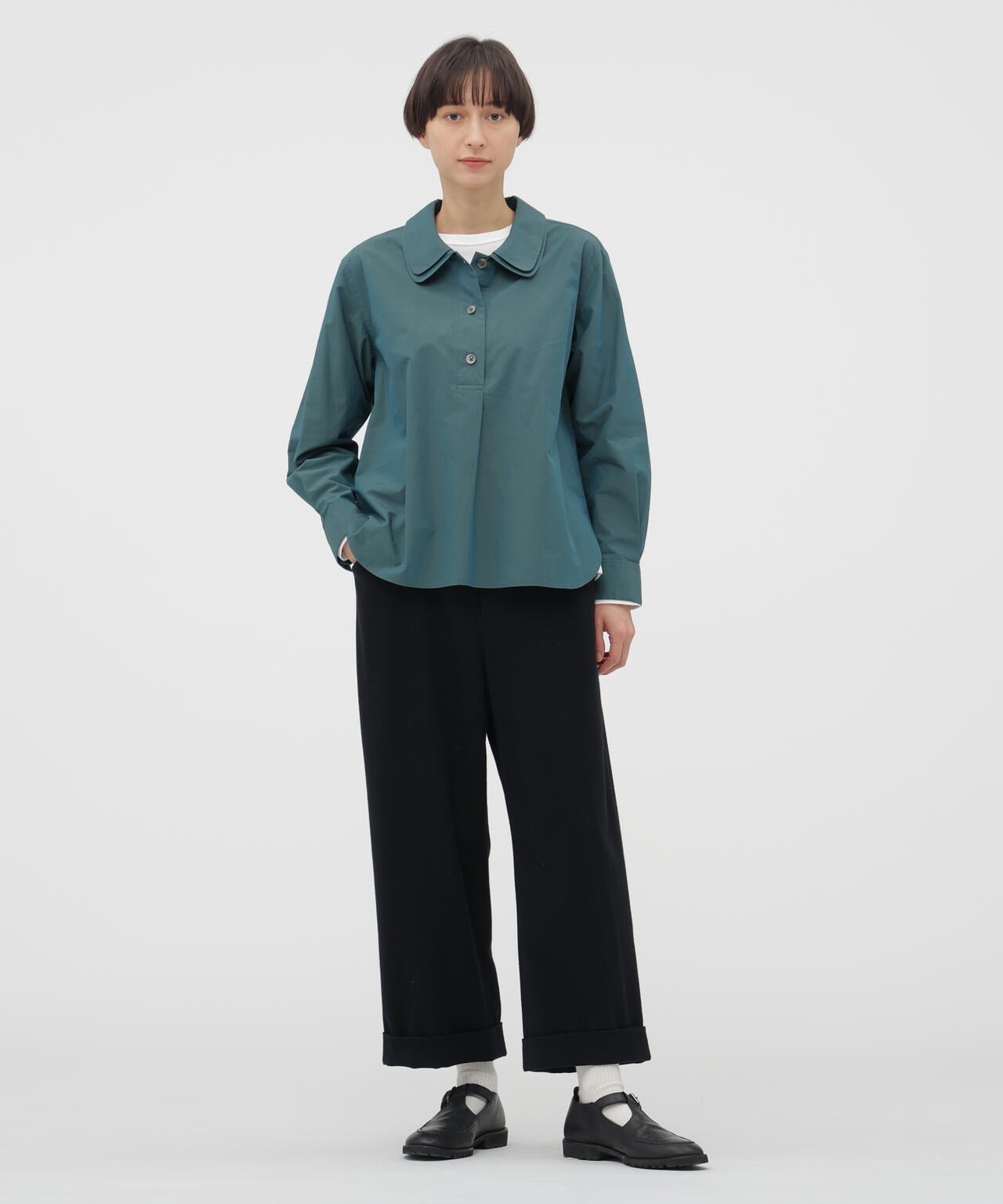 CHAMBRAY COTTON POPLIN SHIRT