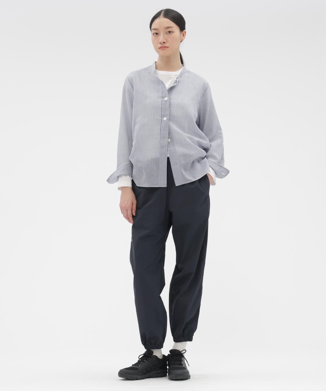COTTON SILK STRIPE SHIRT