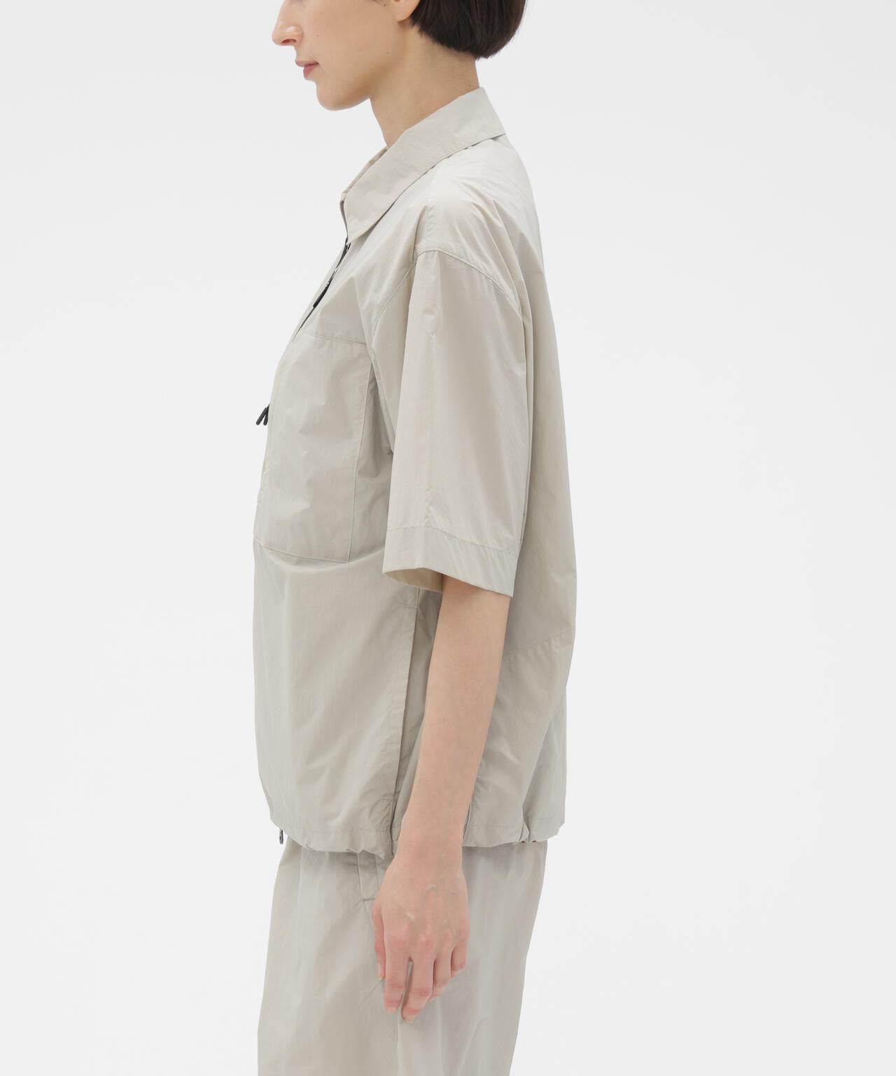 WATER REPELLENT LIGHTWEIGHT NYLON POPLIN SHIRT