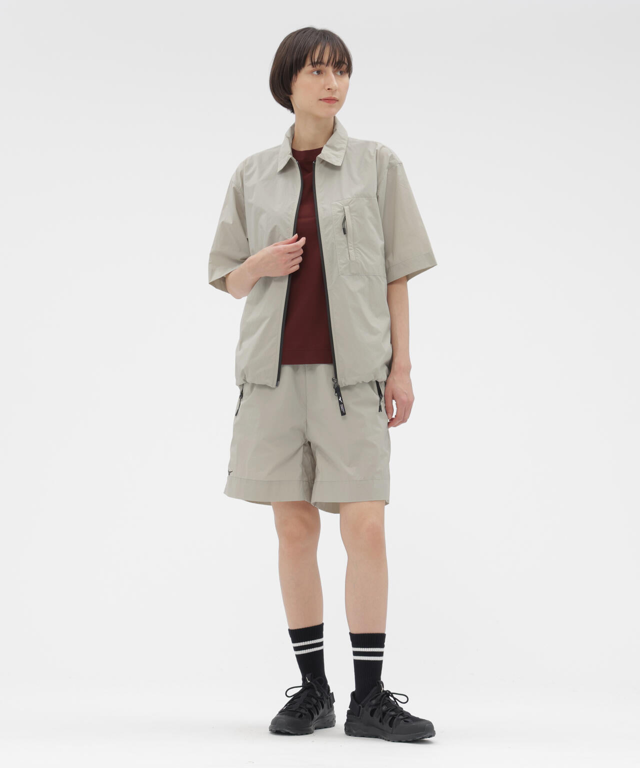 HIGHDENCE PIQUE JERSEY TOP