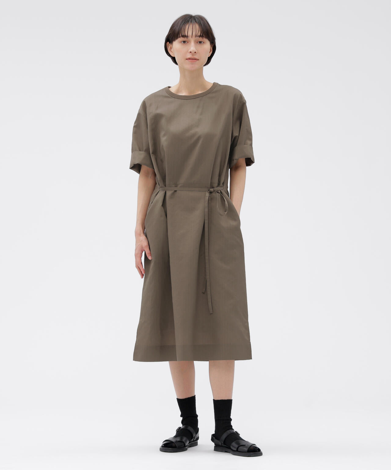 WASHABLE SILK POPLIN DRESS
