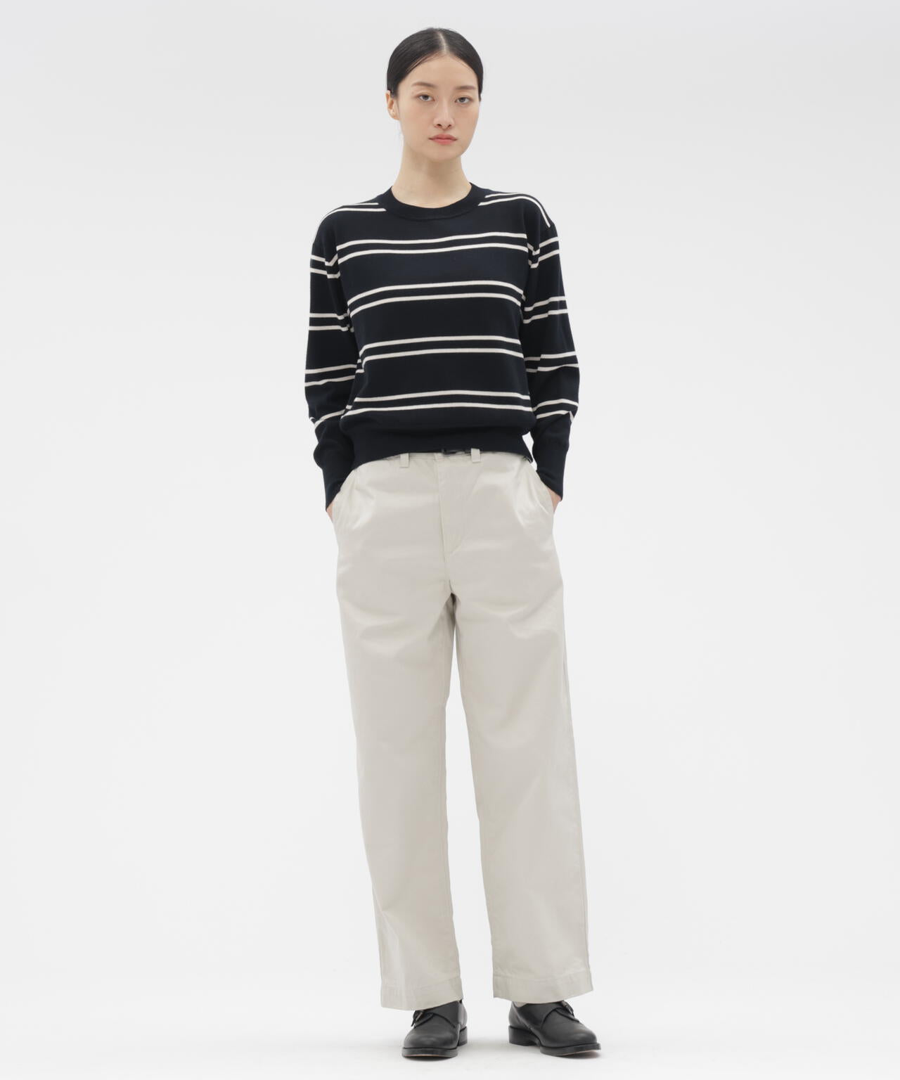 TWISTED WOOL COTTON KNITWEAR