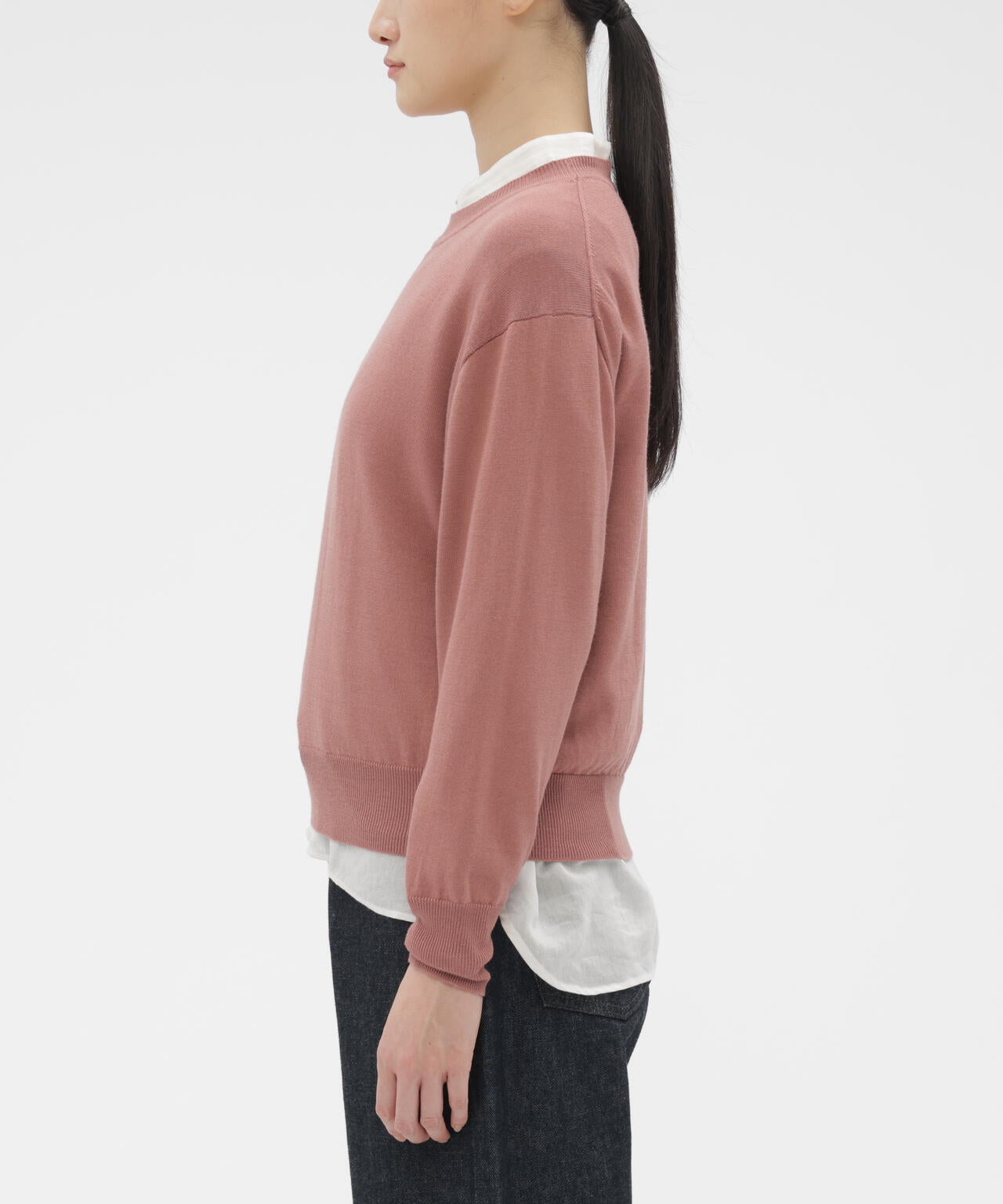 TWISTED WOOL COTTON KNITWEAR
