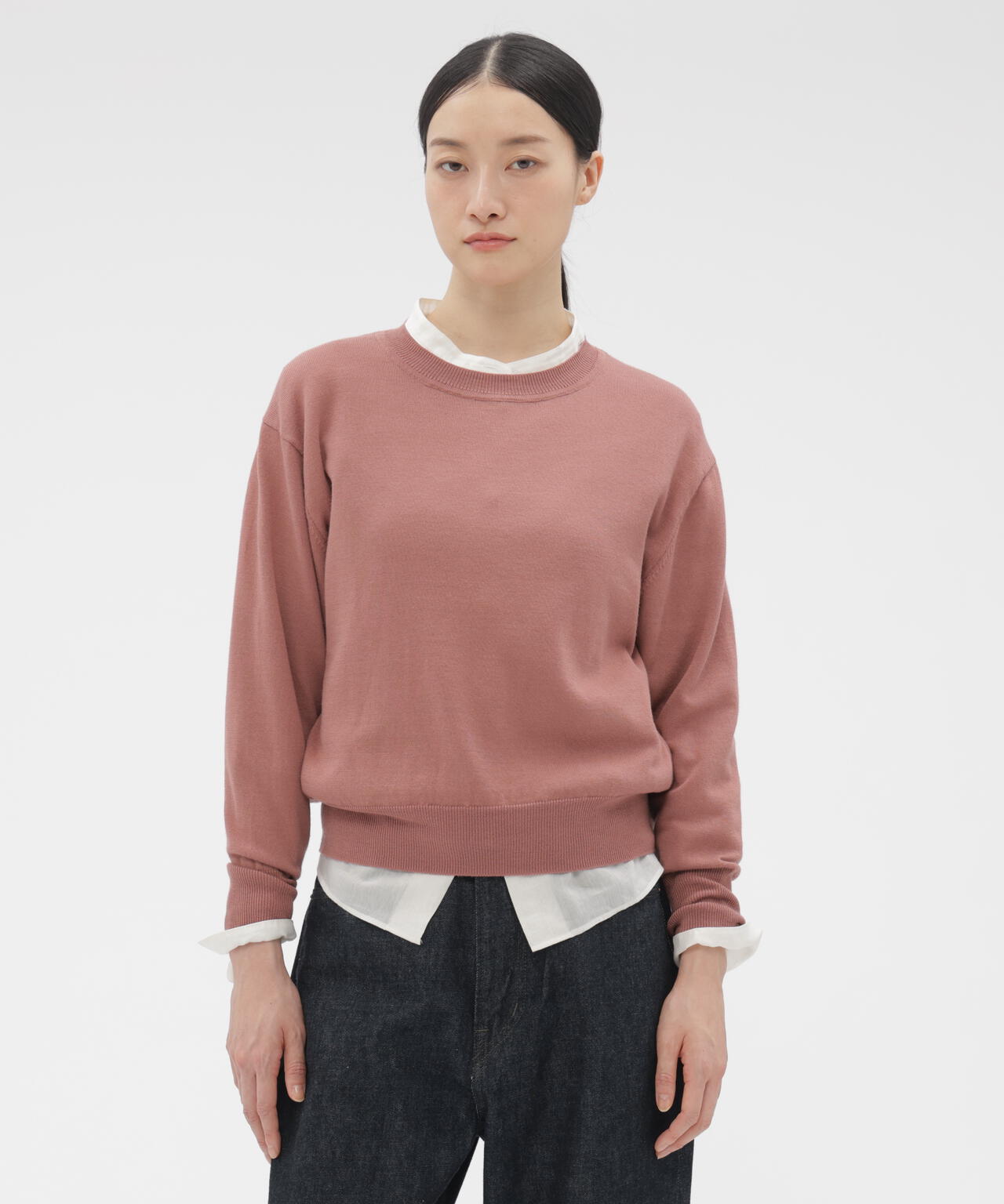 TWISTED WOOL COTTON KNITWEAR