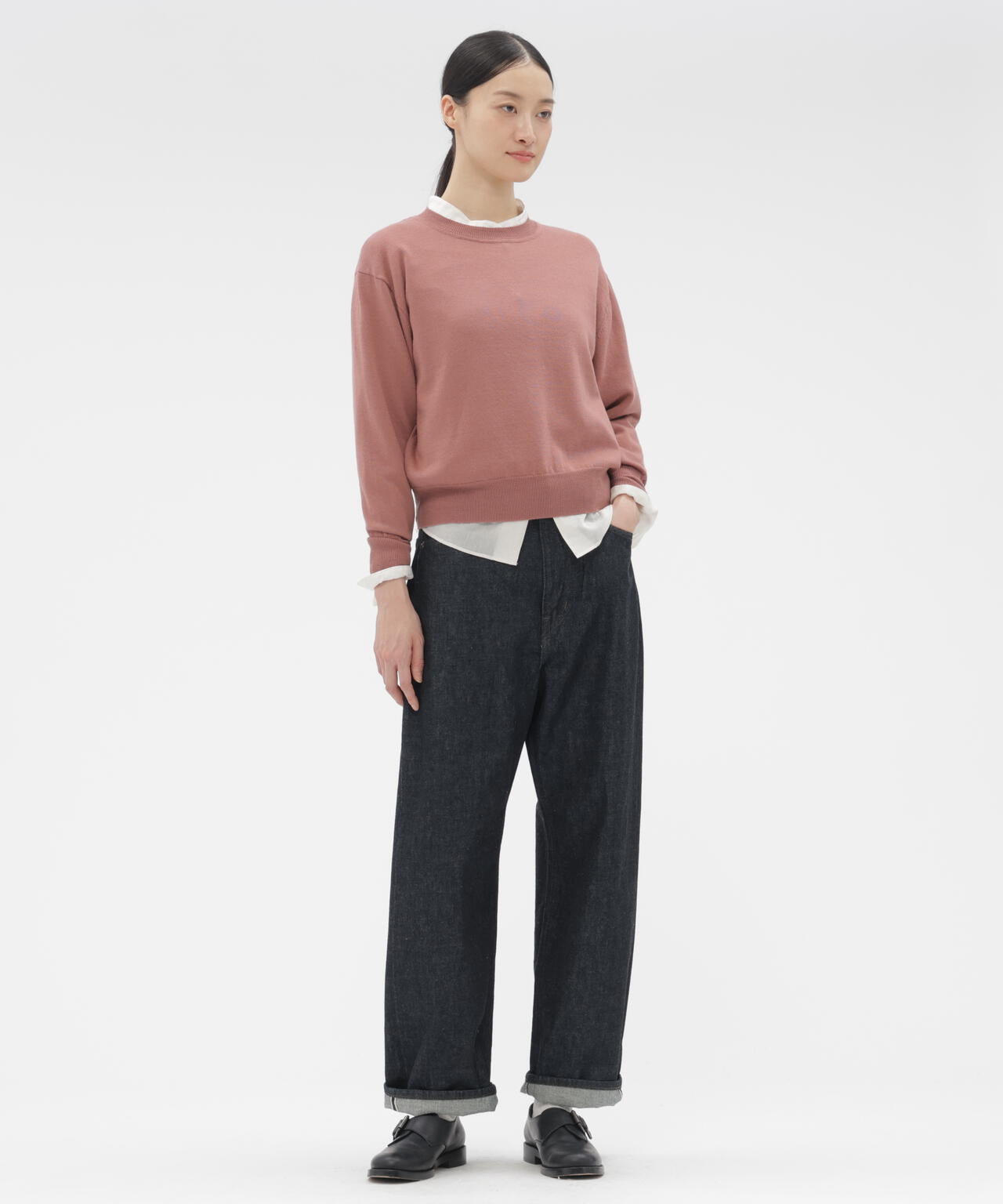 TWISTED WOOL COTTON KNITWEAR