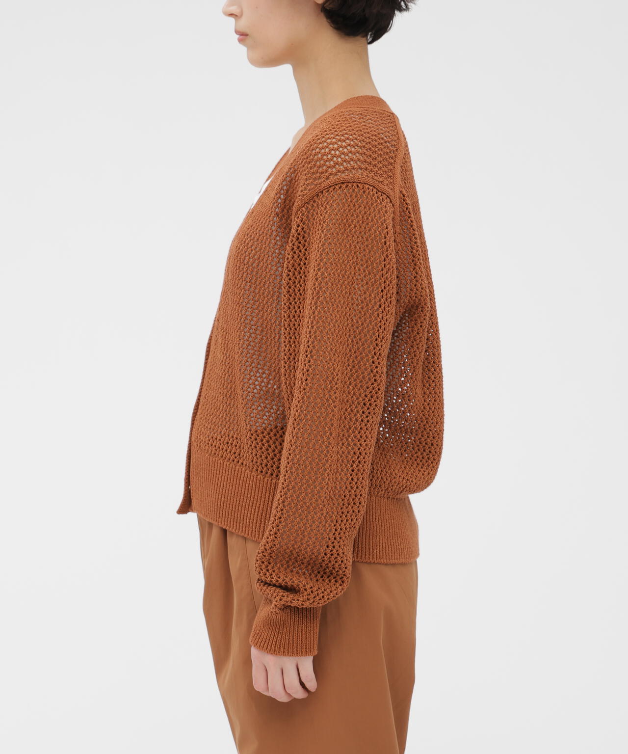 PAPER COTTON MESH KNITWEAR