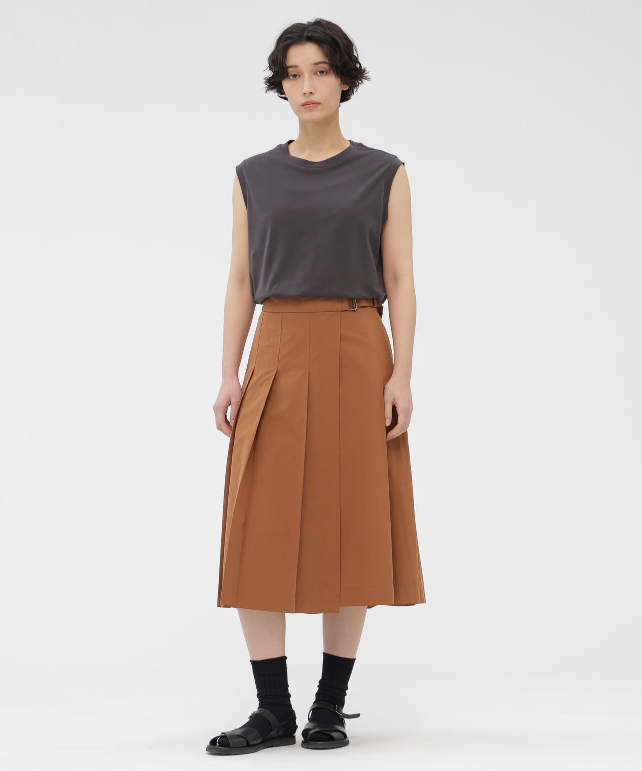 PLAIN COTTON JERSEY TOP