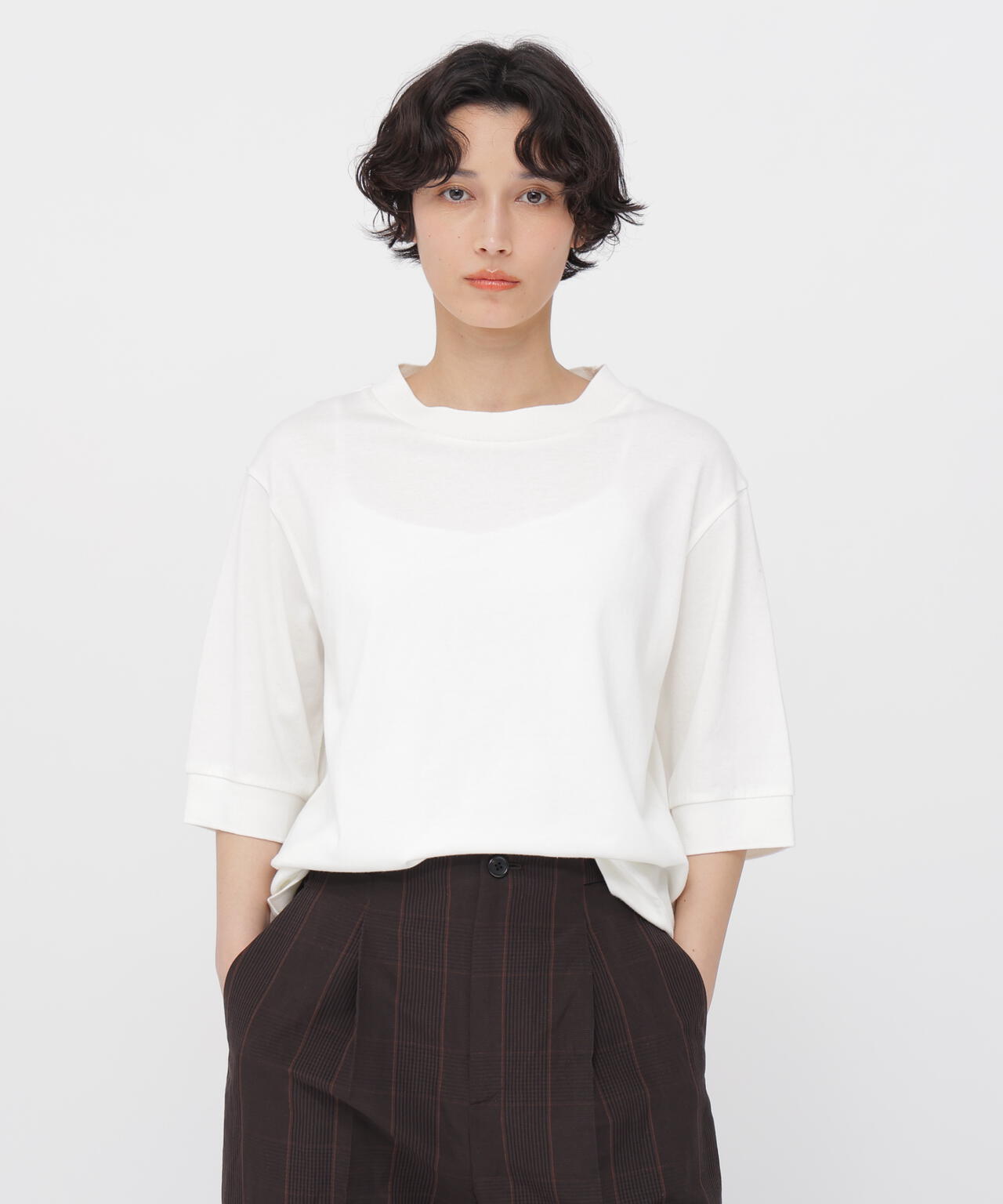 TWIST COTTON JERSEY TOP