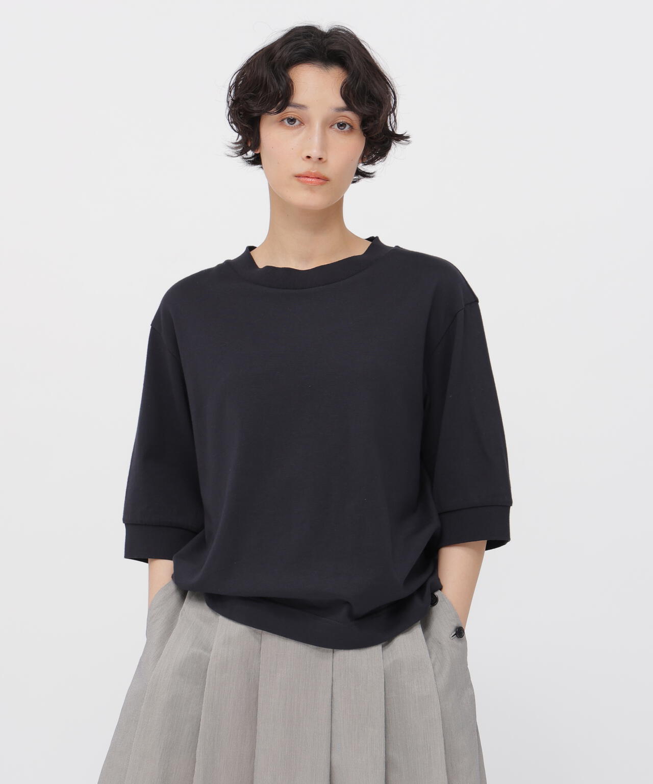 TWIST COTTON JERSEY TOP