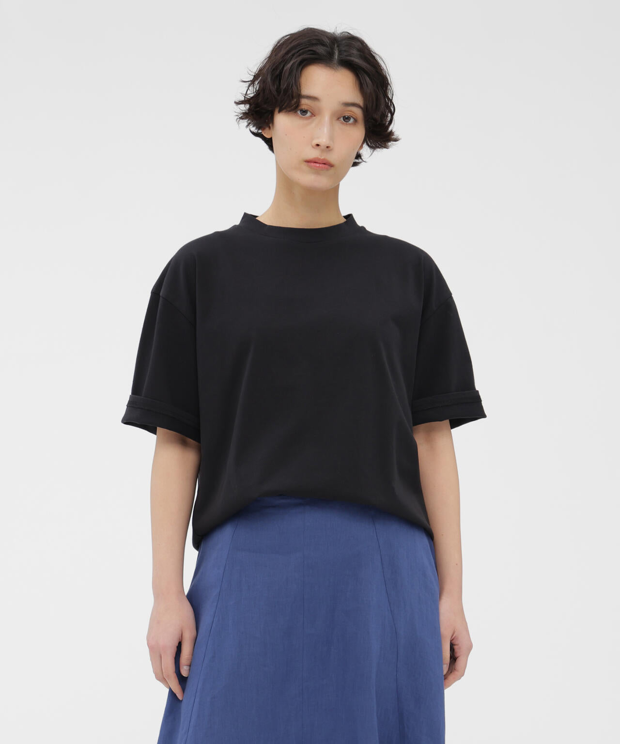 LIGHT DENSE COTTON JERSEY TOP