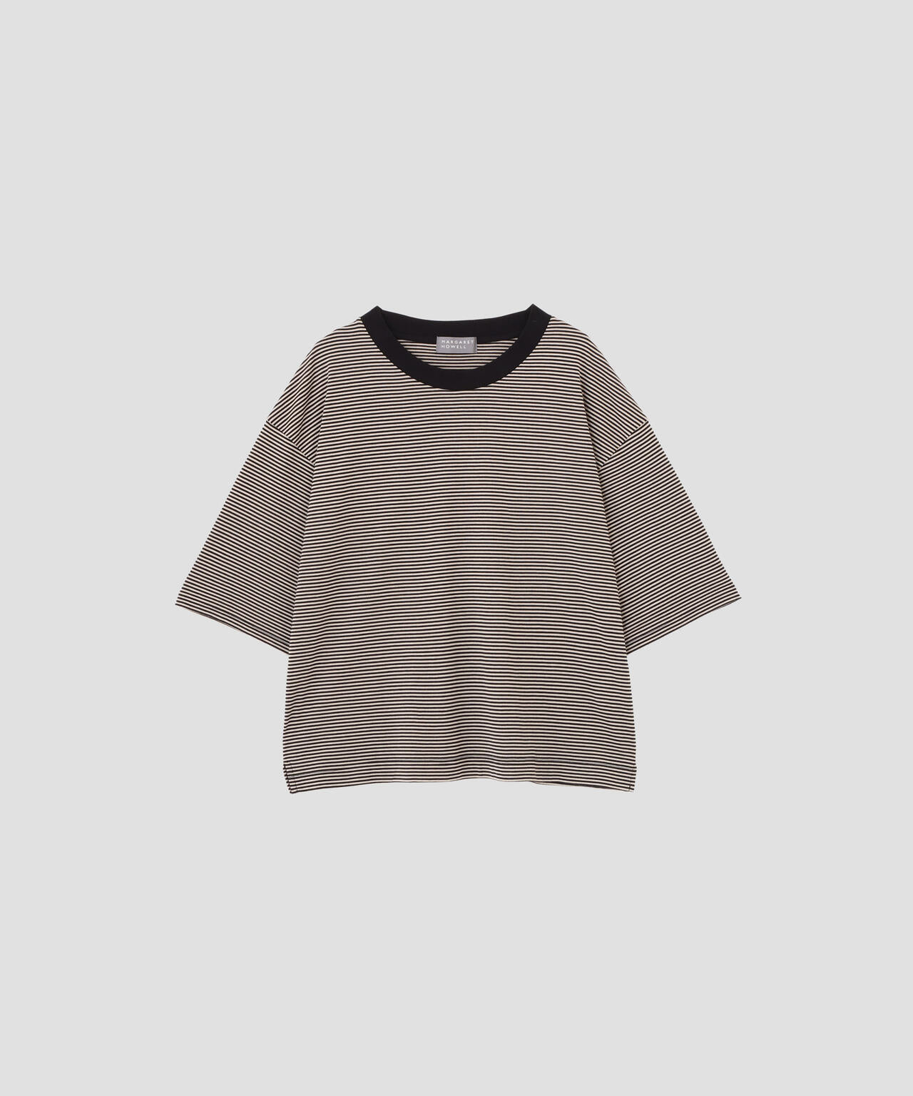 COTTON MINI STRIPE JERSEY TOP