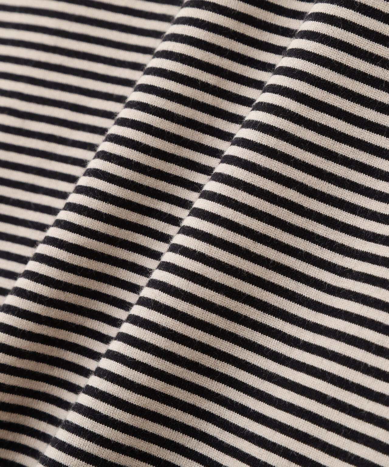 COTTON MINI STRIPE JERSEY TOP
