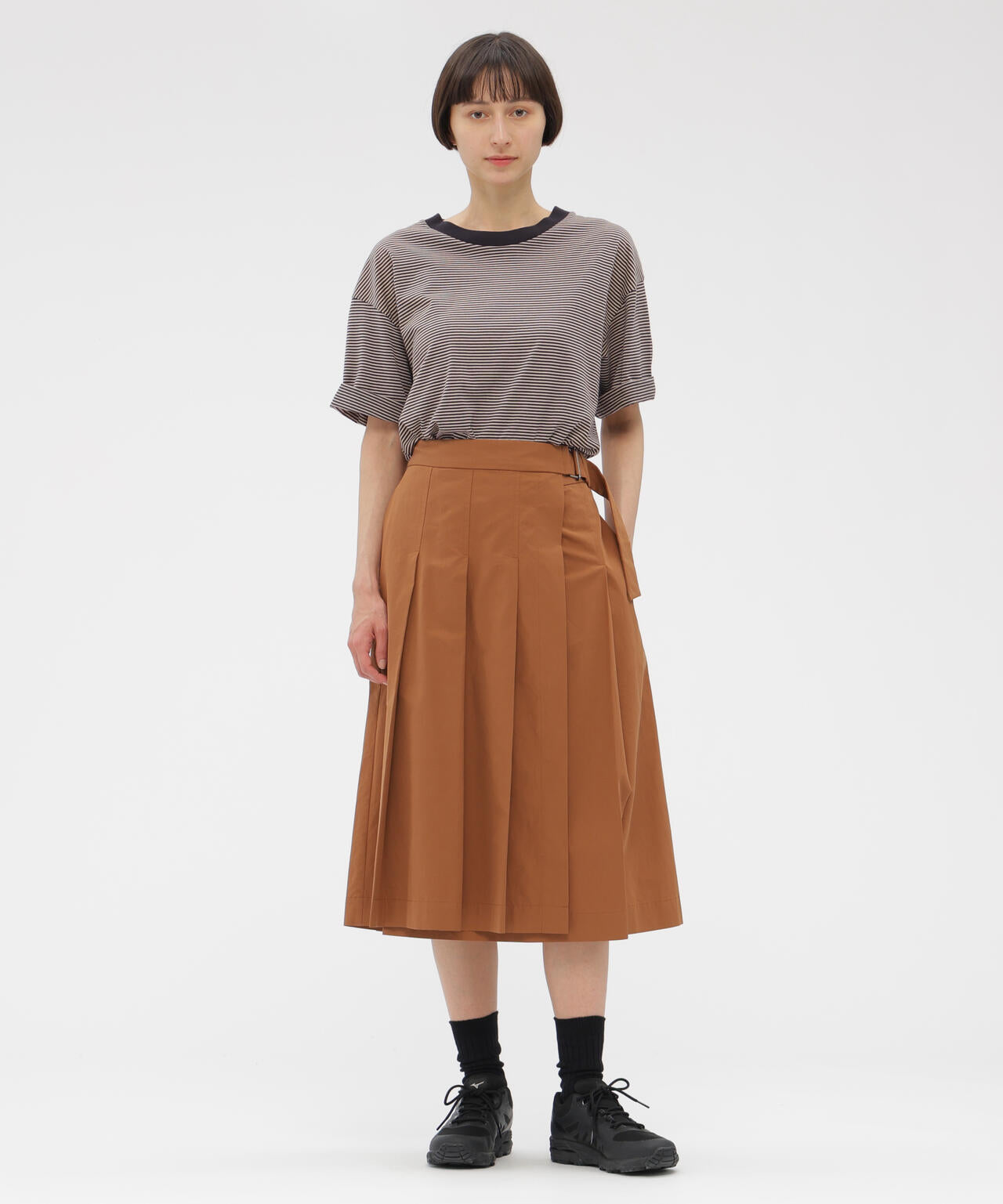 COTTON MINI STRIPE JERSEY TOP