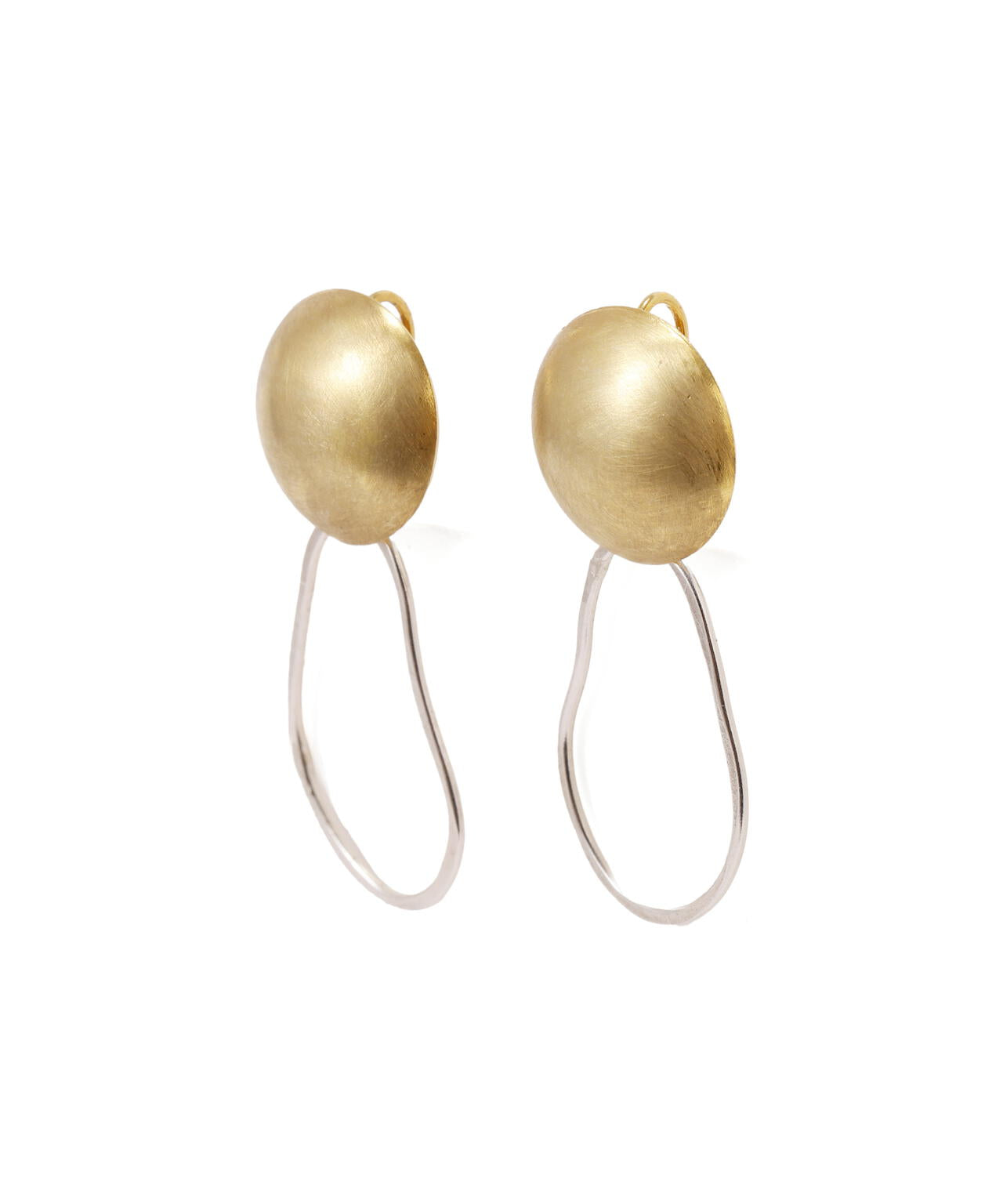 SILVER AND PLATED GOLD EARRINGS