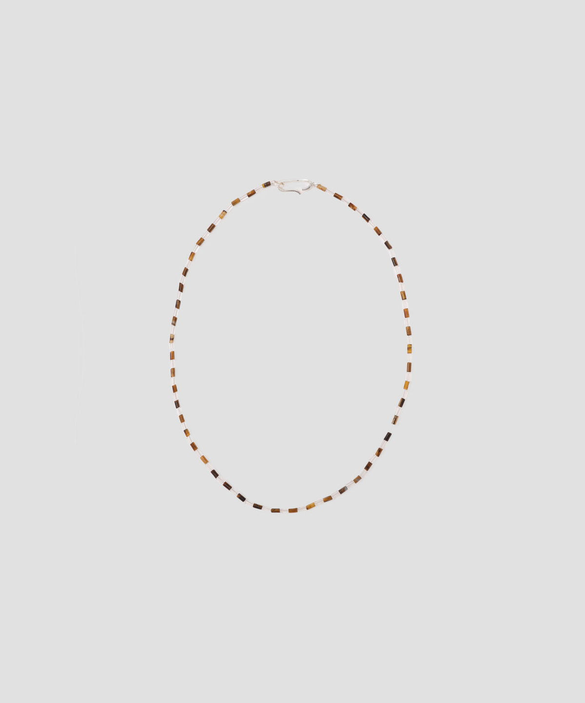 TIGER'S EYE AND CRYSTAL NECKLACE