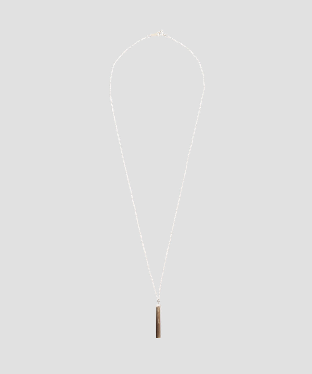 miriam renshaw ISSENDO HORN AND SILVER RECTANGULAR NECKLACE
