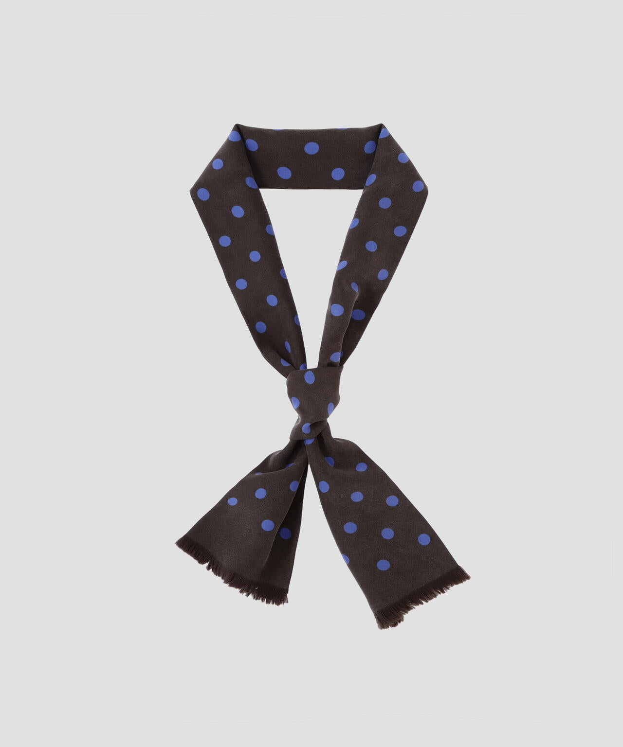 SILK TWILL POLKA DOT TIE SCARF