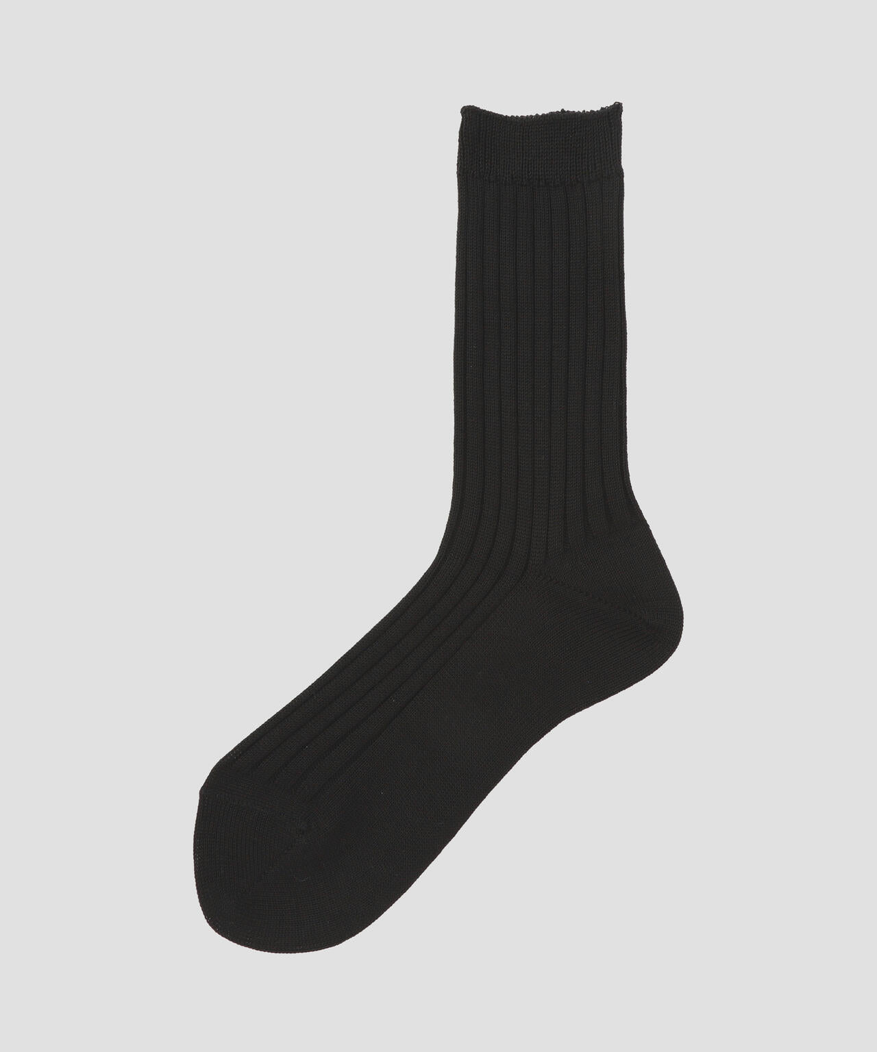 SILK COTTON RIB SOCKS