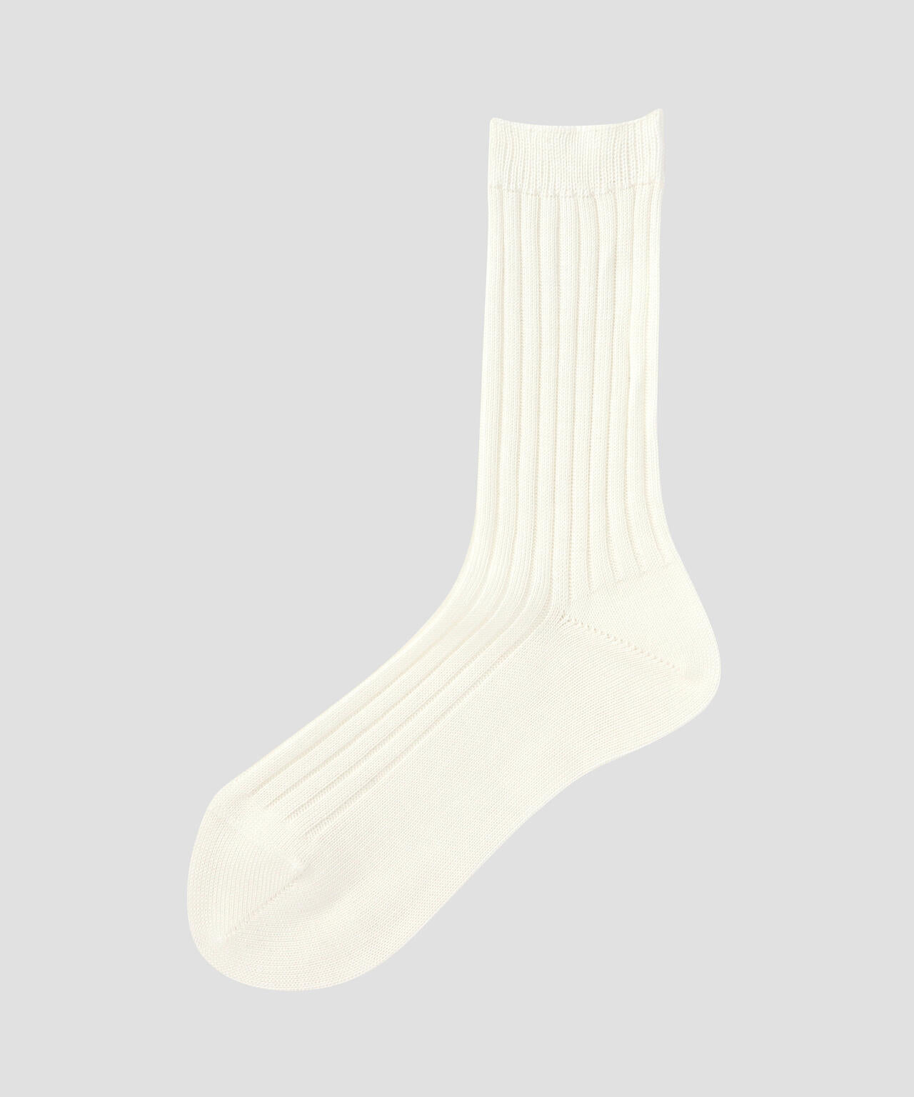 SILK COTTON RIB SOCKS